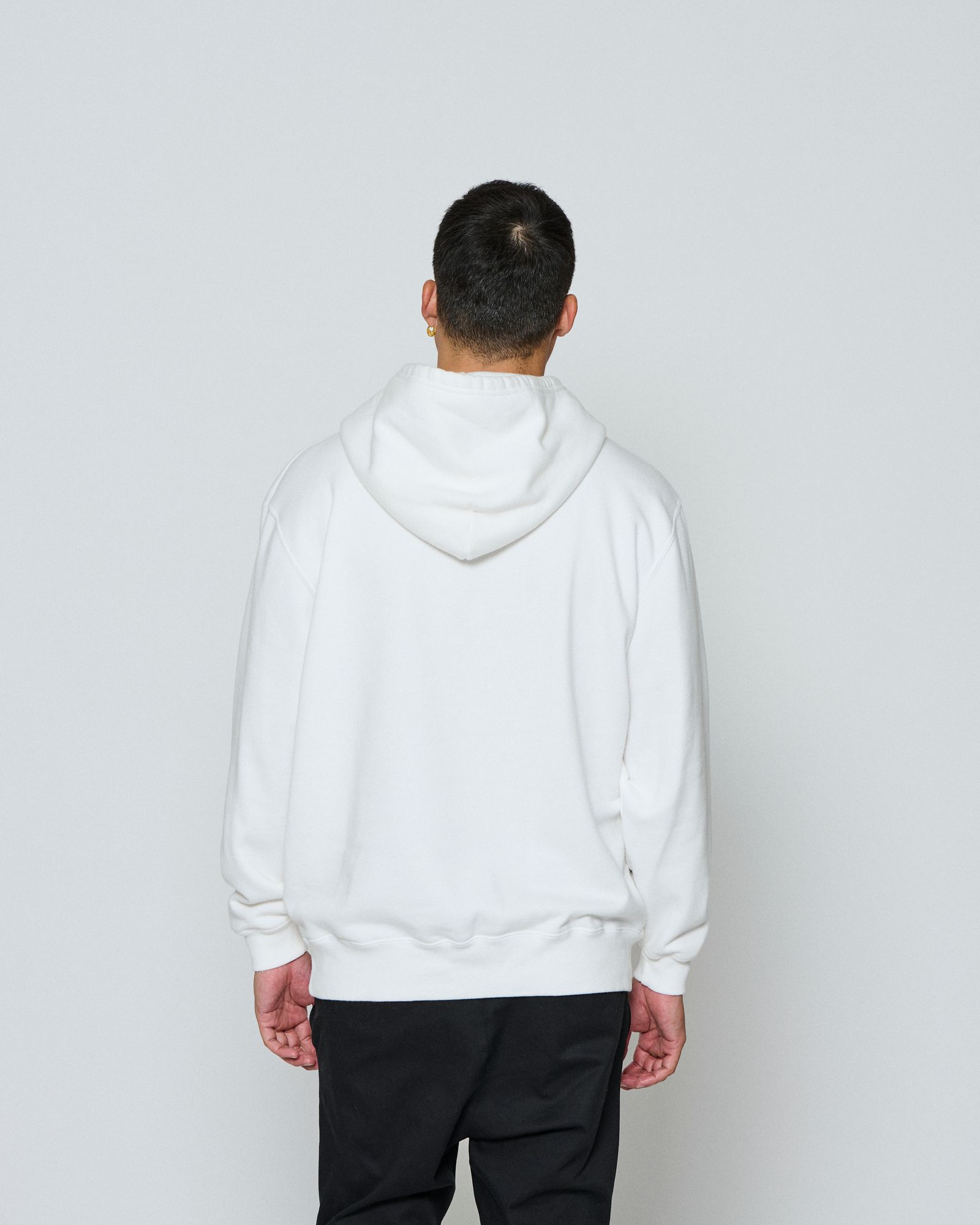 ☆先行予約☆ muta MARINE × ACANTHUS / カレッジロゴフーディー /パーカー / Shadow College Logo Hooded Sweatshirt / WHITE 【MA2660】