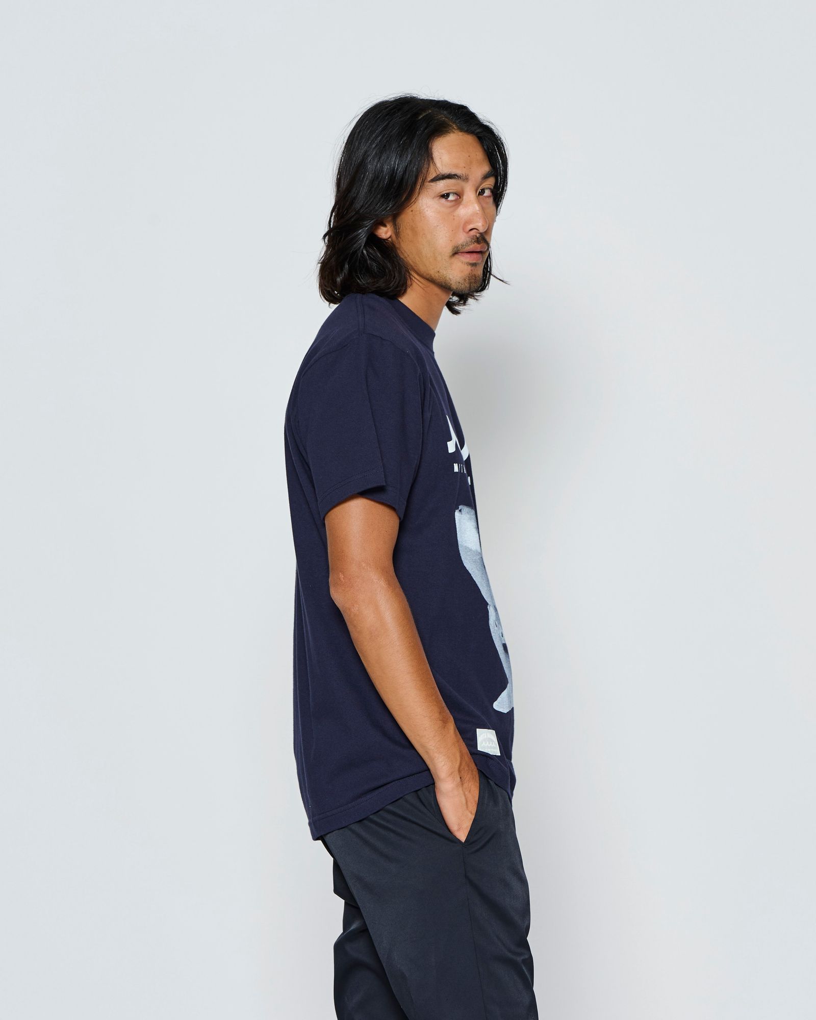 ☆先行予約☆muta MARINE × ACANTHUS  / シャークTシャツ /  Shark Tee / NAVY【MA2717】