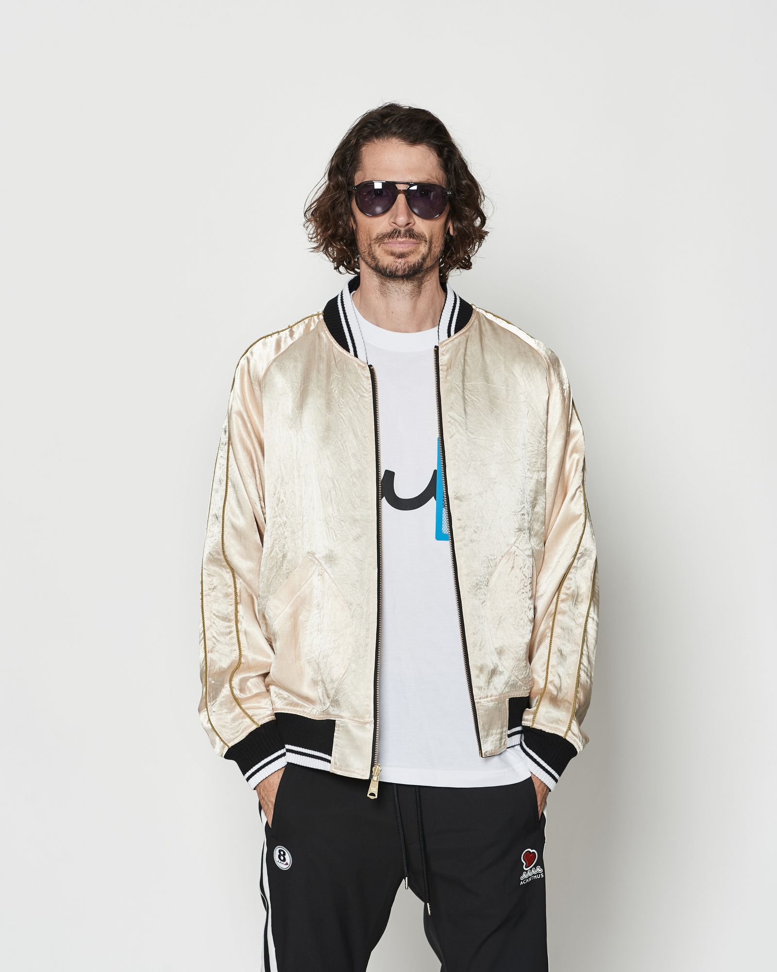 ☆先行予約☆muta MARINE × ACANTHUS  / リバーシブルスーベニアジャケット / Souvenir Jacket / BLACK 【MA2629】