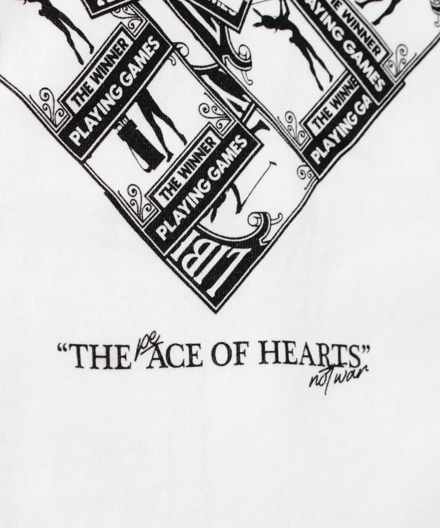 【CITY&TURF】[THE ACE OF HEARTS] Tシャツ / WHITE [251039HA]