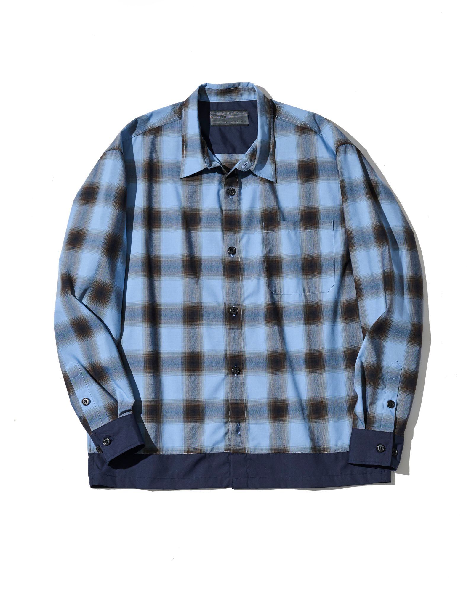 ☆先行予約☆ カラースイッチ チェックシャツ  /  Color Switching Check Shirt / BLUE CHECK 【SH2701】