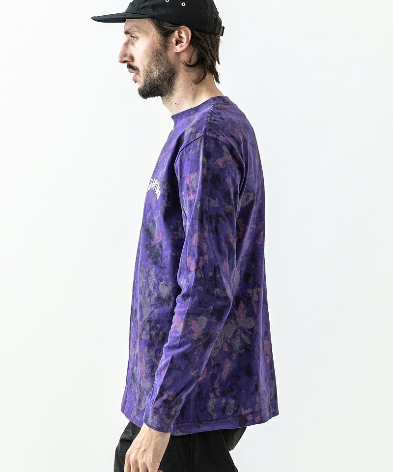 ペイントカモフラージュ L/S Tシャツ / Paint Camo L/S Tee / PURPLE