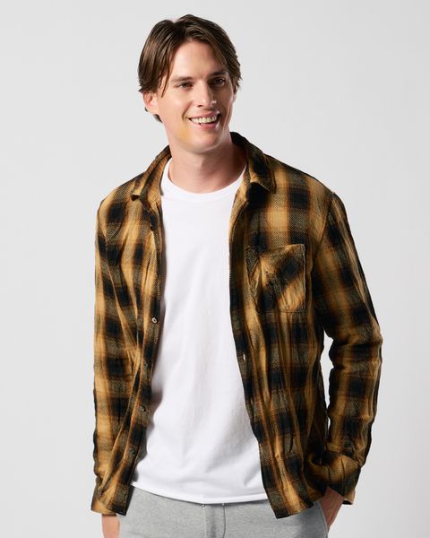 ☆先行予約☆ muta × wjk  / シワ加工チェックシャツ / twist wrinkle check shirt / YELLOW CHECK [401 mw10j]