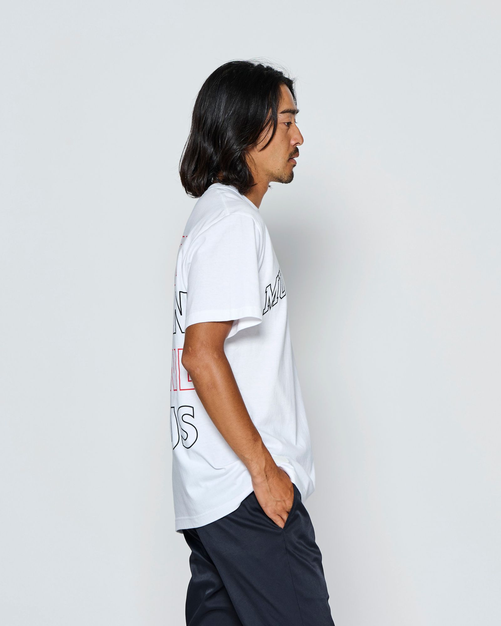 ☆先行予約☆muta MARINE × ACANTHUS  / マルチプリントTシャツ /  Multi Print Tee / WHITE【MA2715】