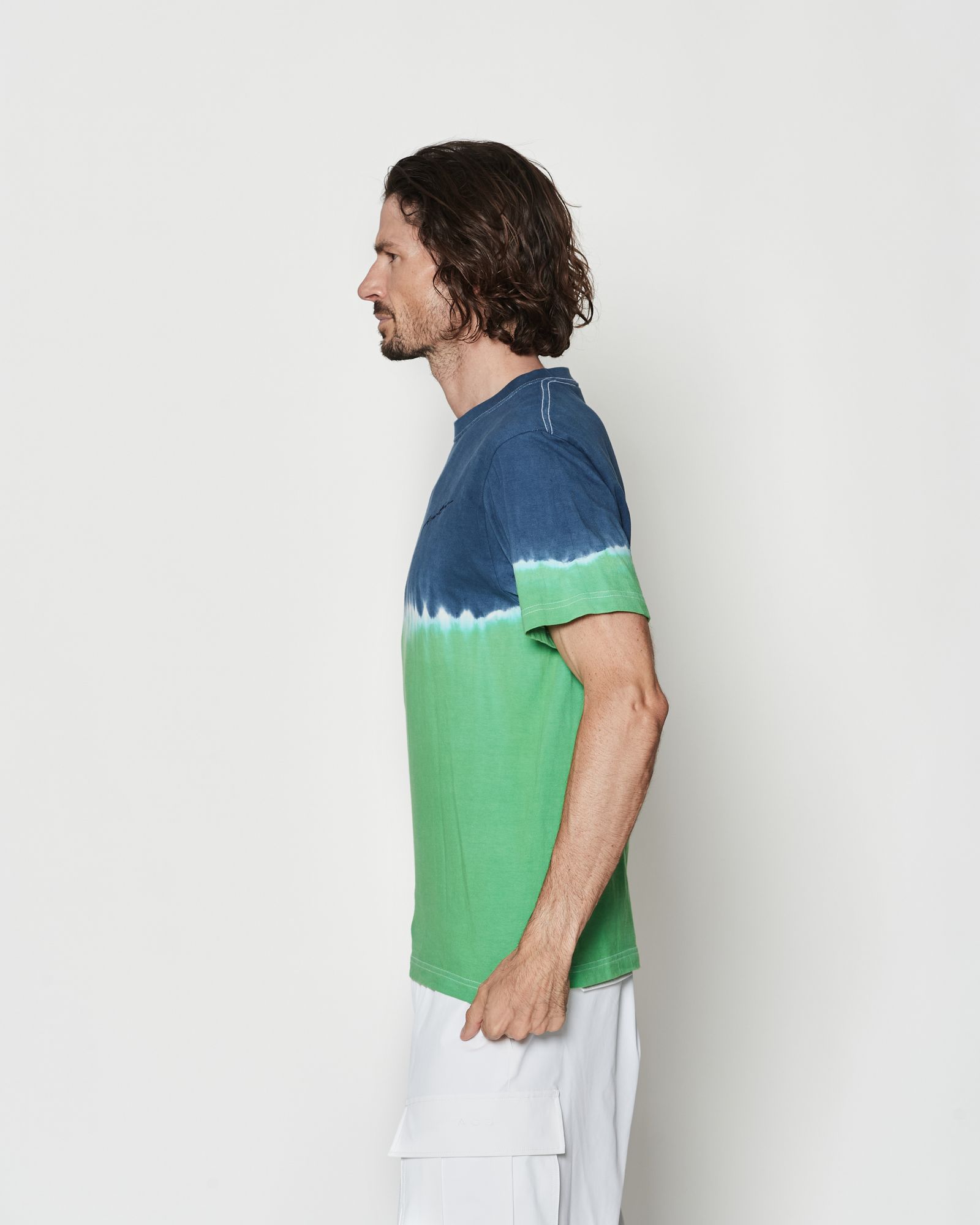 ☆先行予約☆ タイダイTシャツ  /  Contrast Tie-dye Tee / NAVY GREEN【CT2604】
