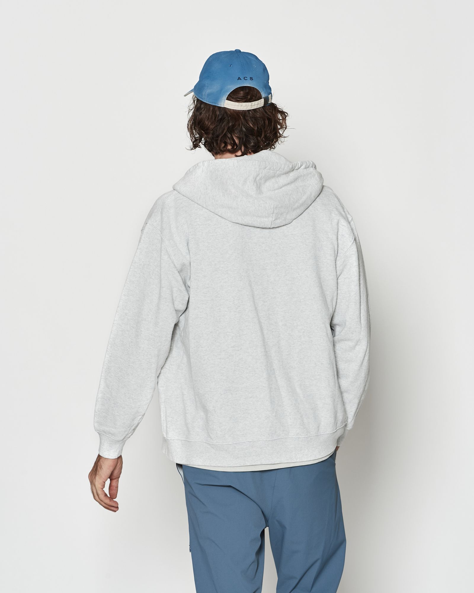 ☆先行予約☆ エイジングカレッジロゴ スウェットジップフーディー / パーカー / Aging College Logo Zip Up Hooded Sweatshirt / ASH GREY【HJ2601】