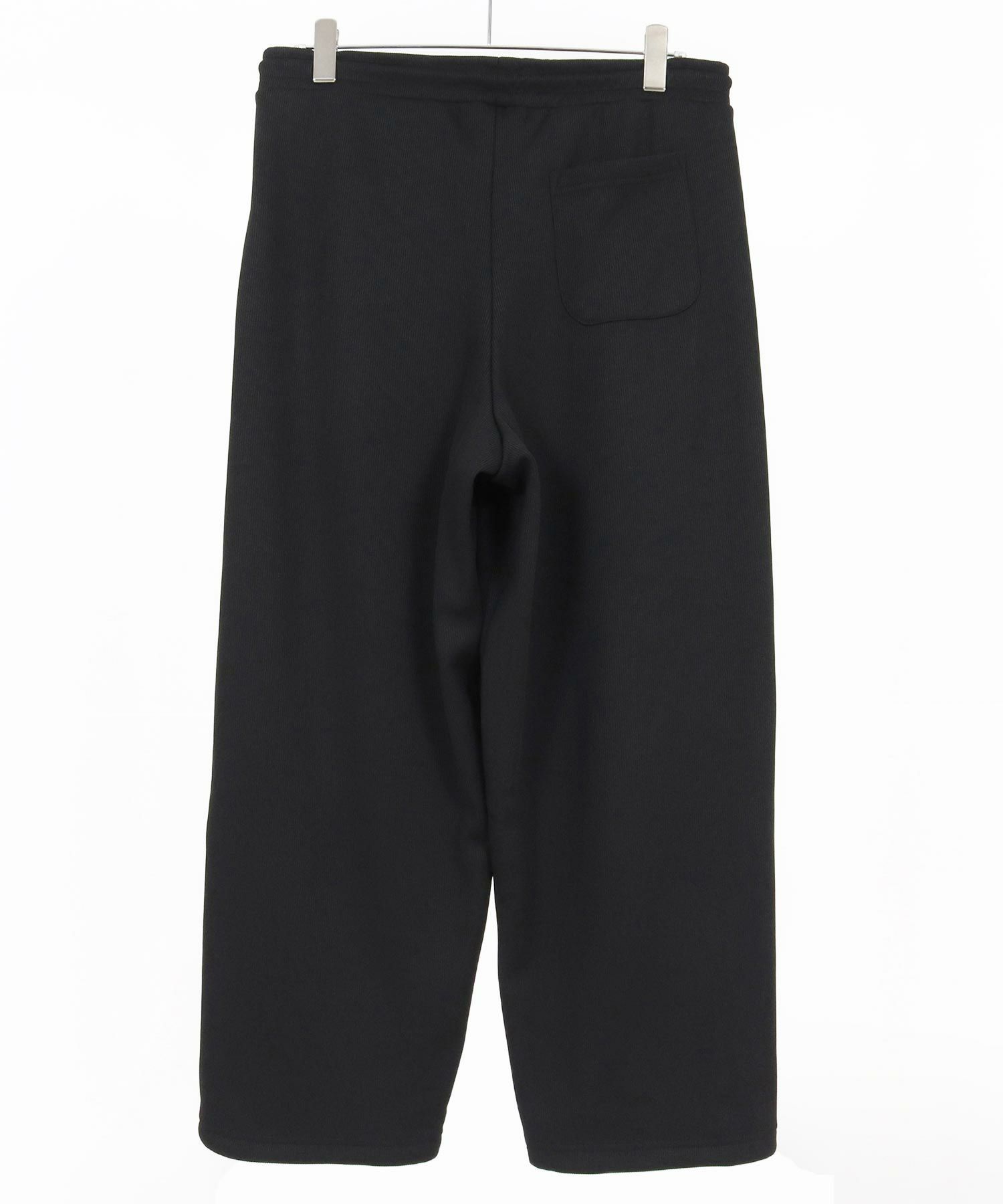 ドビー裏起毛ワイドパンツ / ブラック【131044】