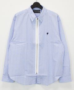 Remake Zip Shirt / リメイク ジップ B.D シャツ / SAX【SH2463】