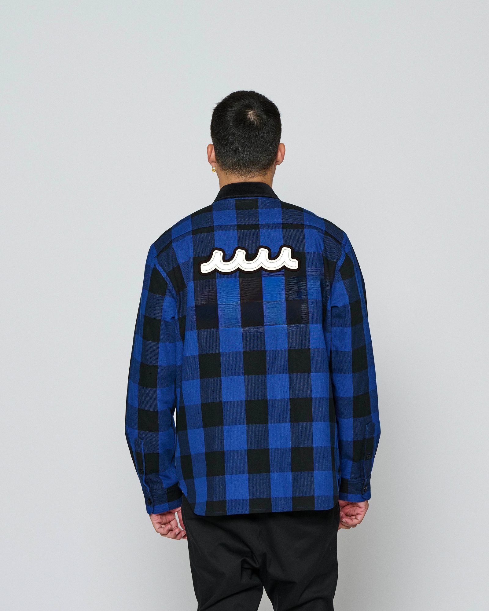 ☆先行予約☆ muta MARINE × ACANTHUS / チェックシャツ / Check Shirts / BLUE CHECK 【MA2668】