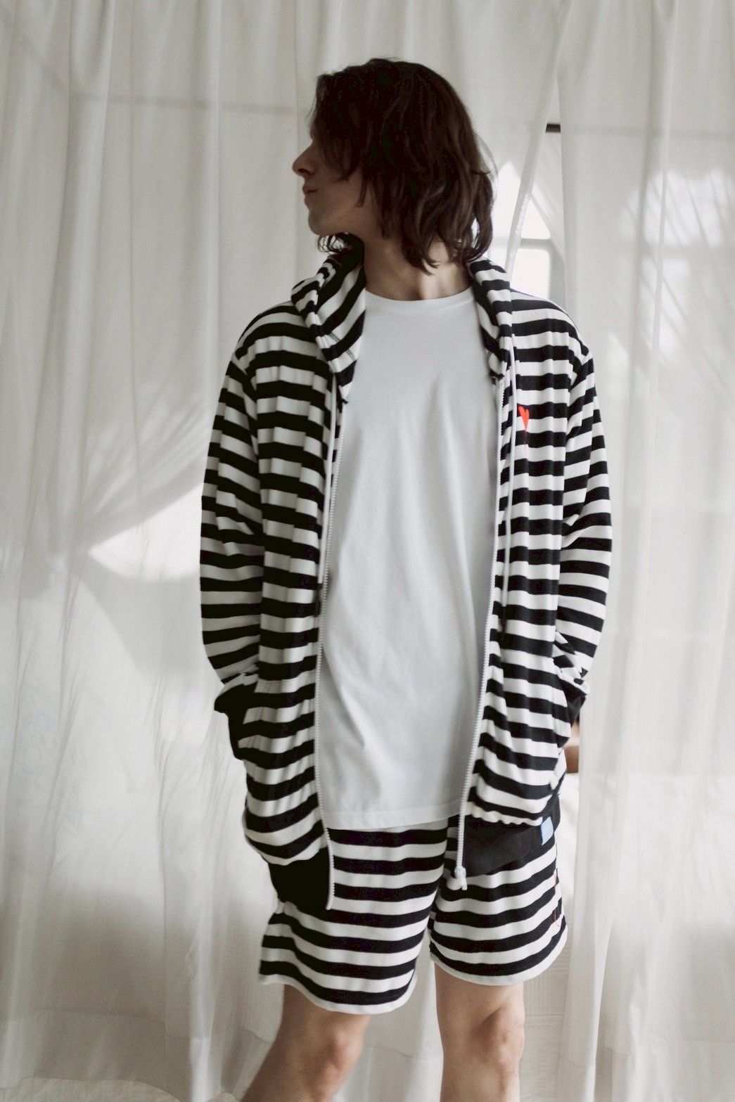 パイルジップパーカー / Pile Zip Hoodie / BORDER