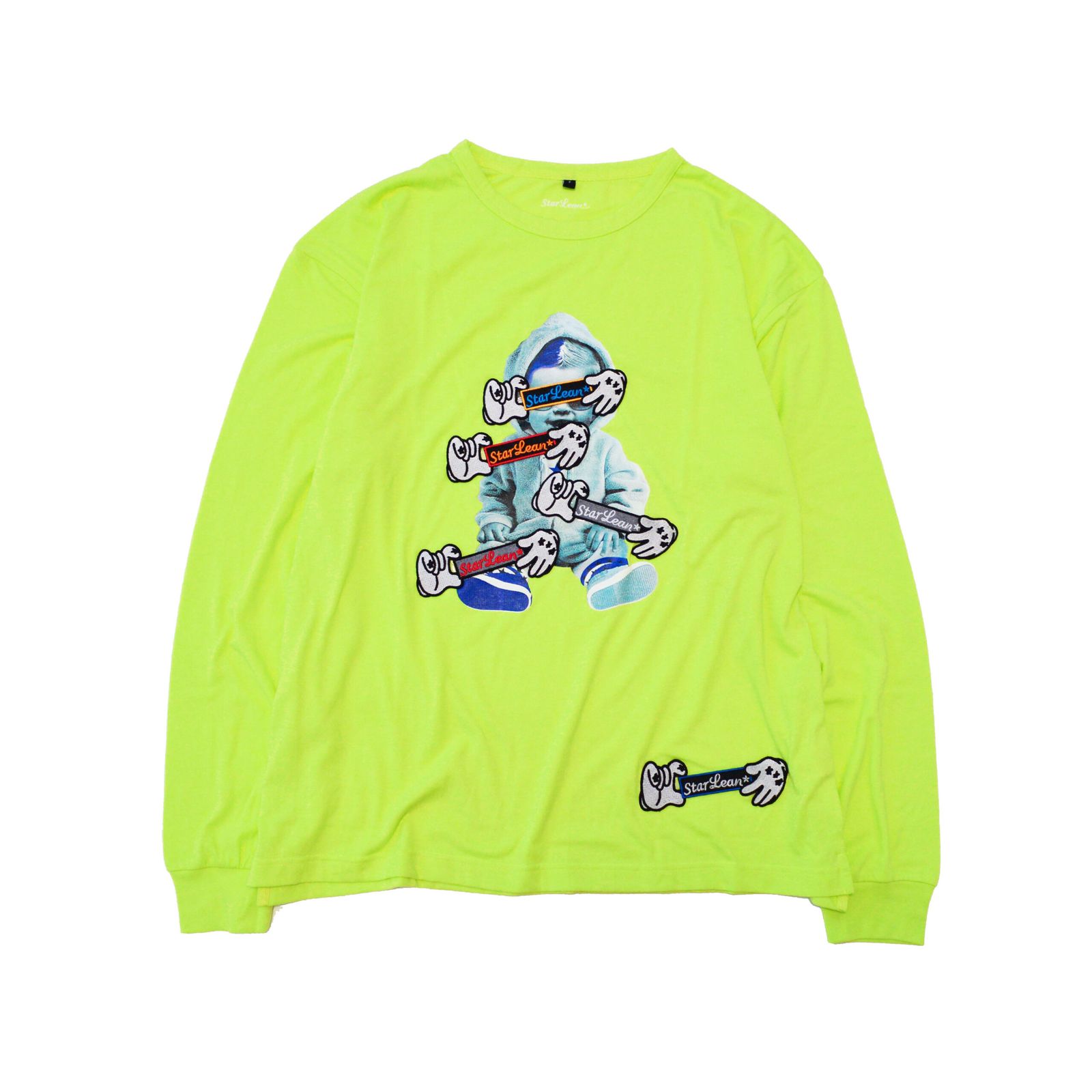 L/S Tシャツ HAND BABY PATCH LONG T-SHIRT [SLLT039] YELLOW