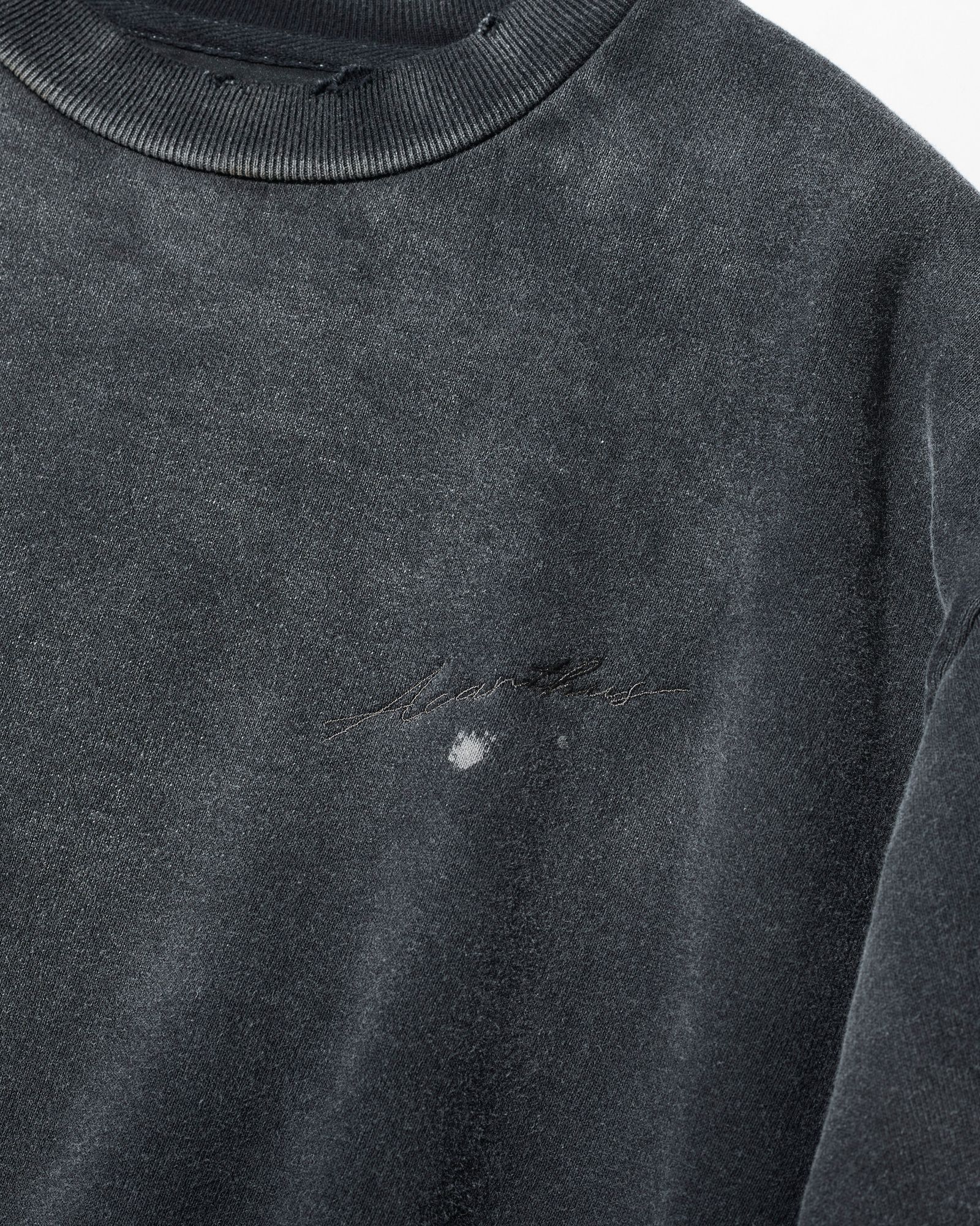 Damaged Crewneck Sweatshirt / スウェット / FADEDBLACK 【DH2503】