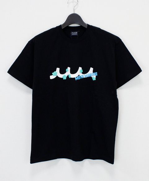FLOWER WAVE Tシャツ / ブラック [MMBG-434793]⭐︎