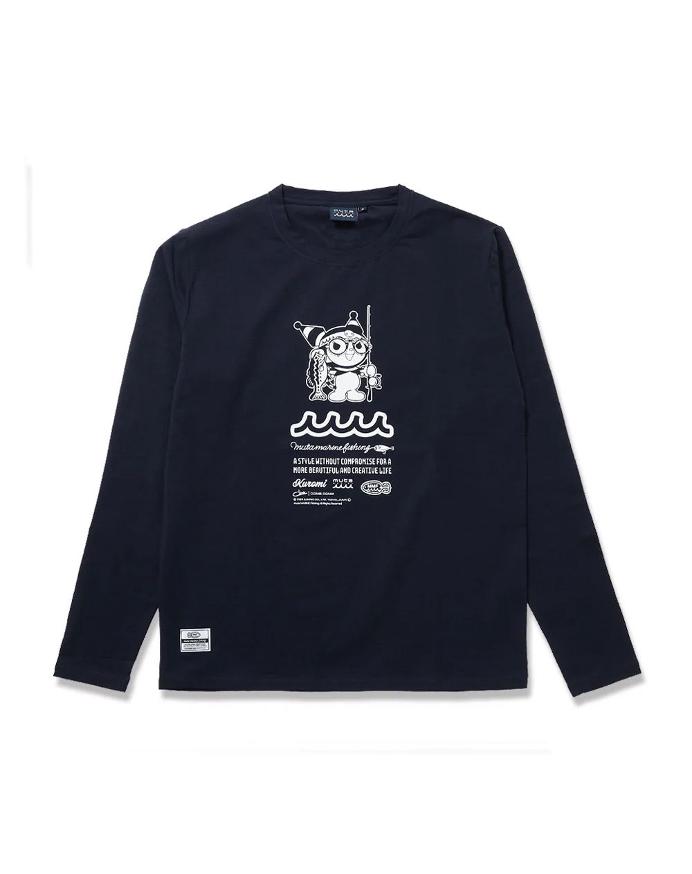 Kuromi × muta MARINE Fishing ストレッチロングスリーブTシャツ / ネイビー [MFMP-434779] ⭐︎3月5日より随時出荷⭐︎