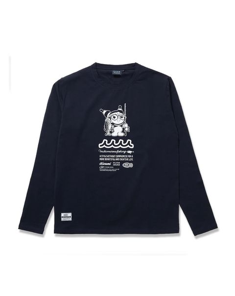 Kuromi × muta MARINE Fishing ストレッチロングスリーブTシャツ / ネイビー [MFMP-434779] ⭐︎3月5日より随時出荷⭐︎