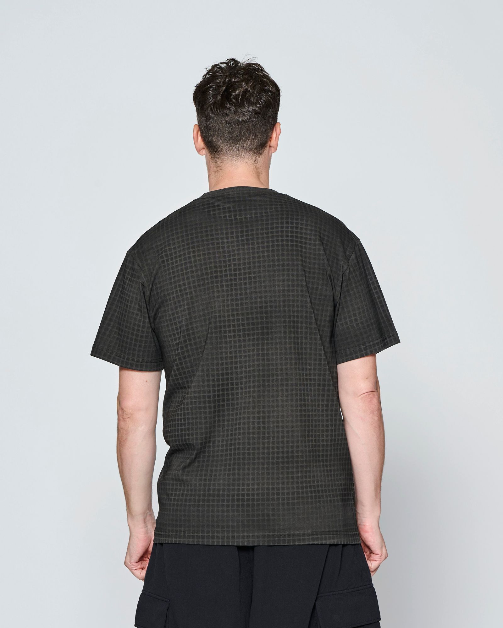 ☆先行予約☆ グリッドプリント Tシャツ  /  Grid Print Tee / CHARCOAL【CT2704】