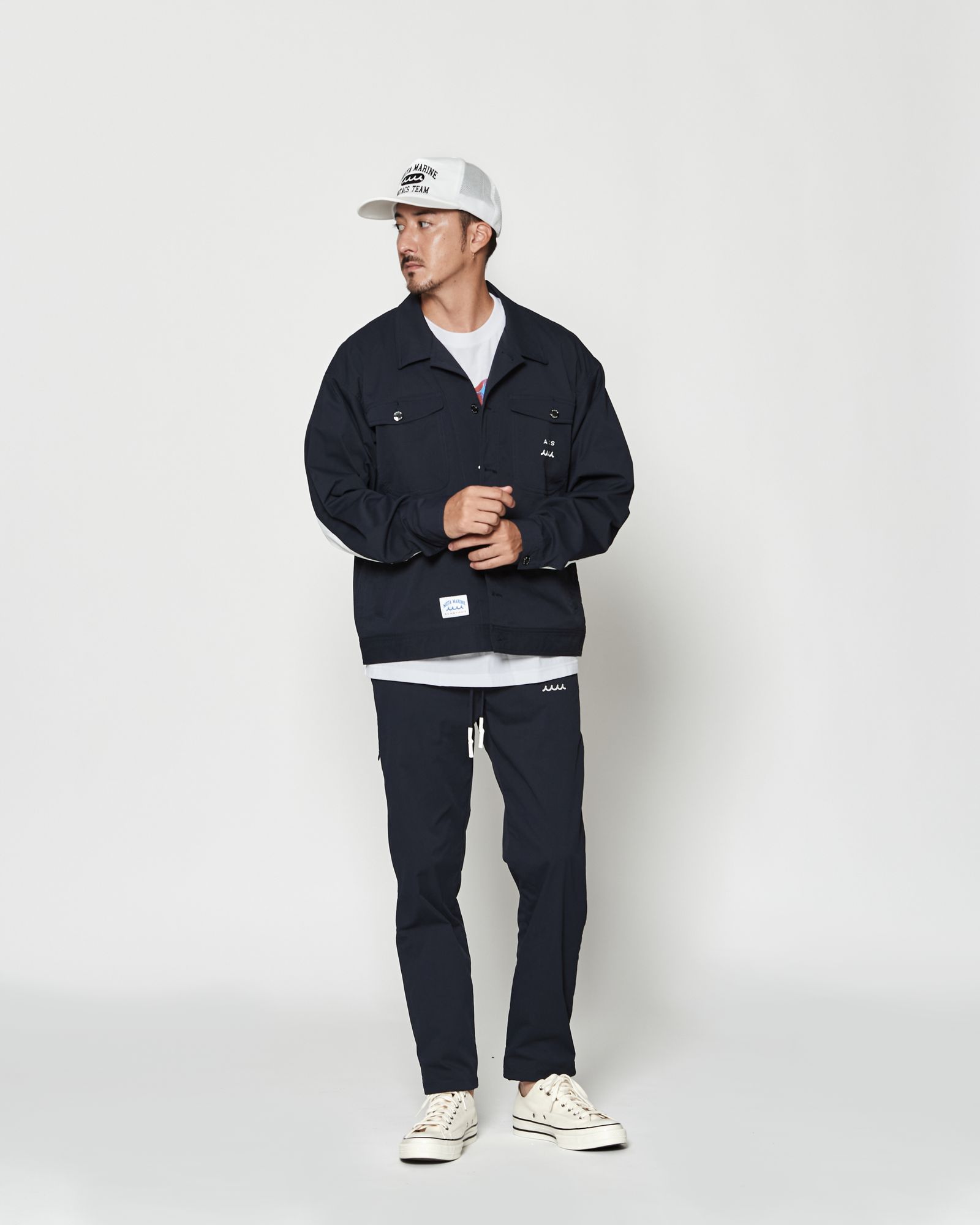 ☆先行予約☆muta MARINE × ACANTHUS  / トラッカージャケット / Trucker Jacket / NAVY 【MA2601】