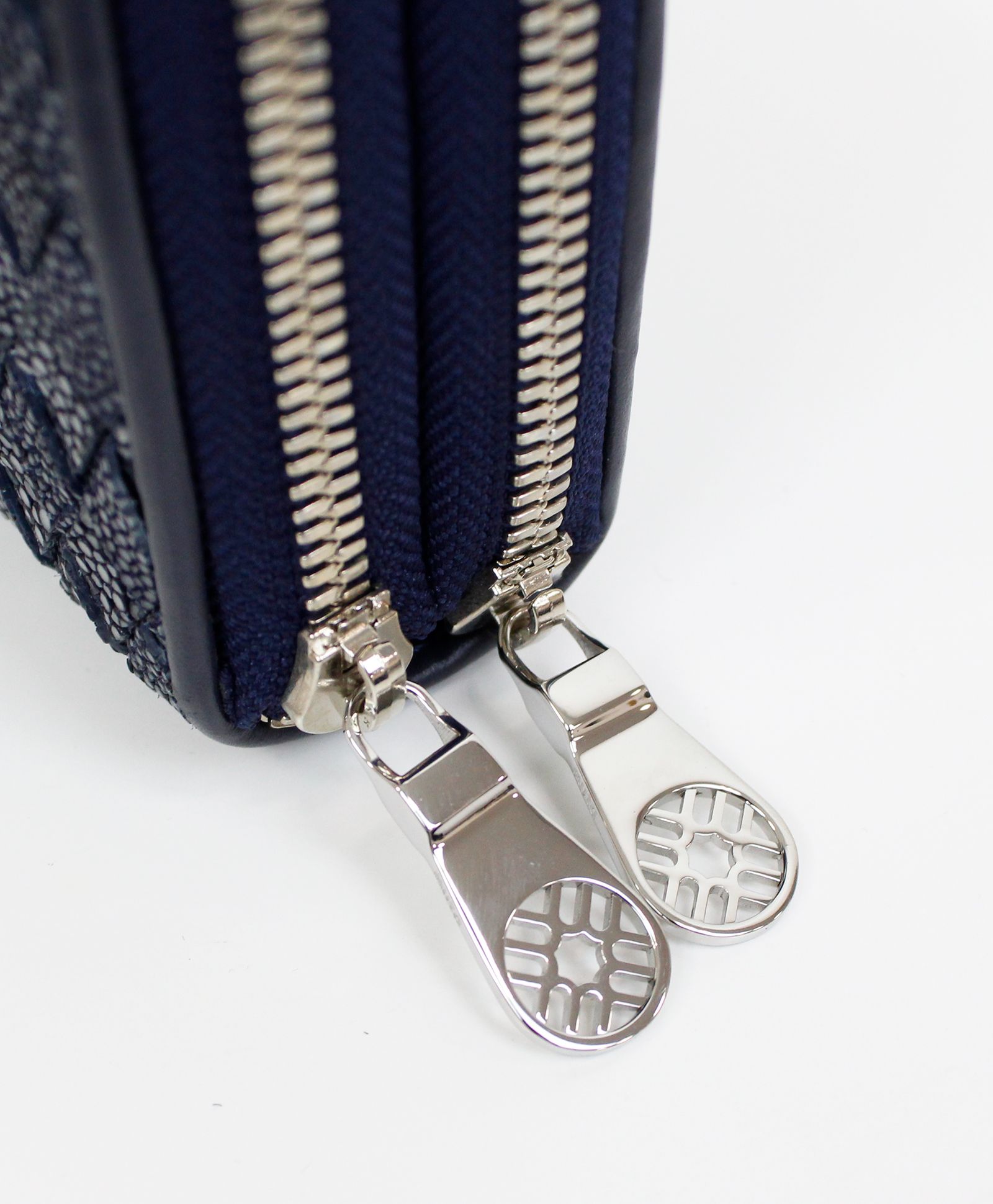 MUTA / ムータ / ガルーシャ・イントレチャートTWIN ZIP長財布 / ネイビー
