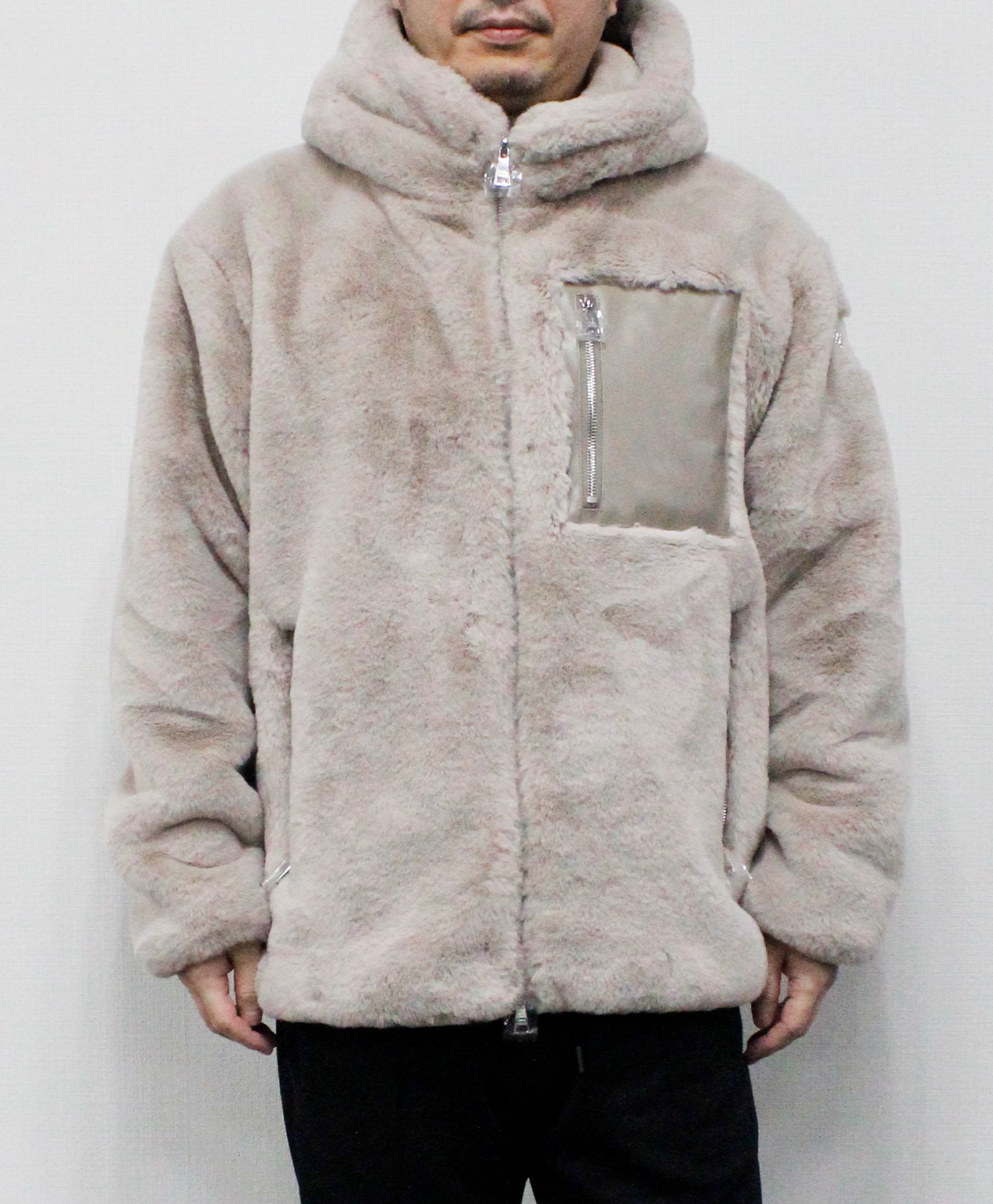 フード付き ボアブルゾン / MASCALI /  マスカリ / L.GRAY [MJXA0201033588]