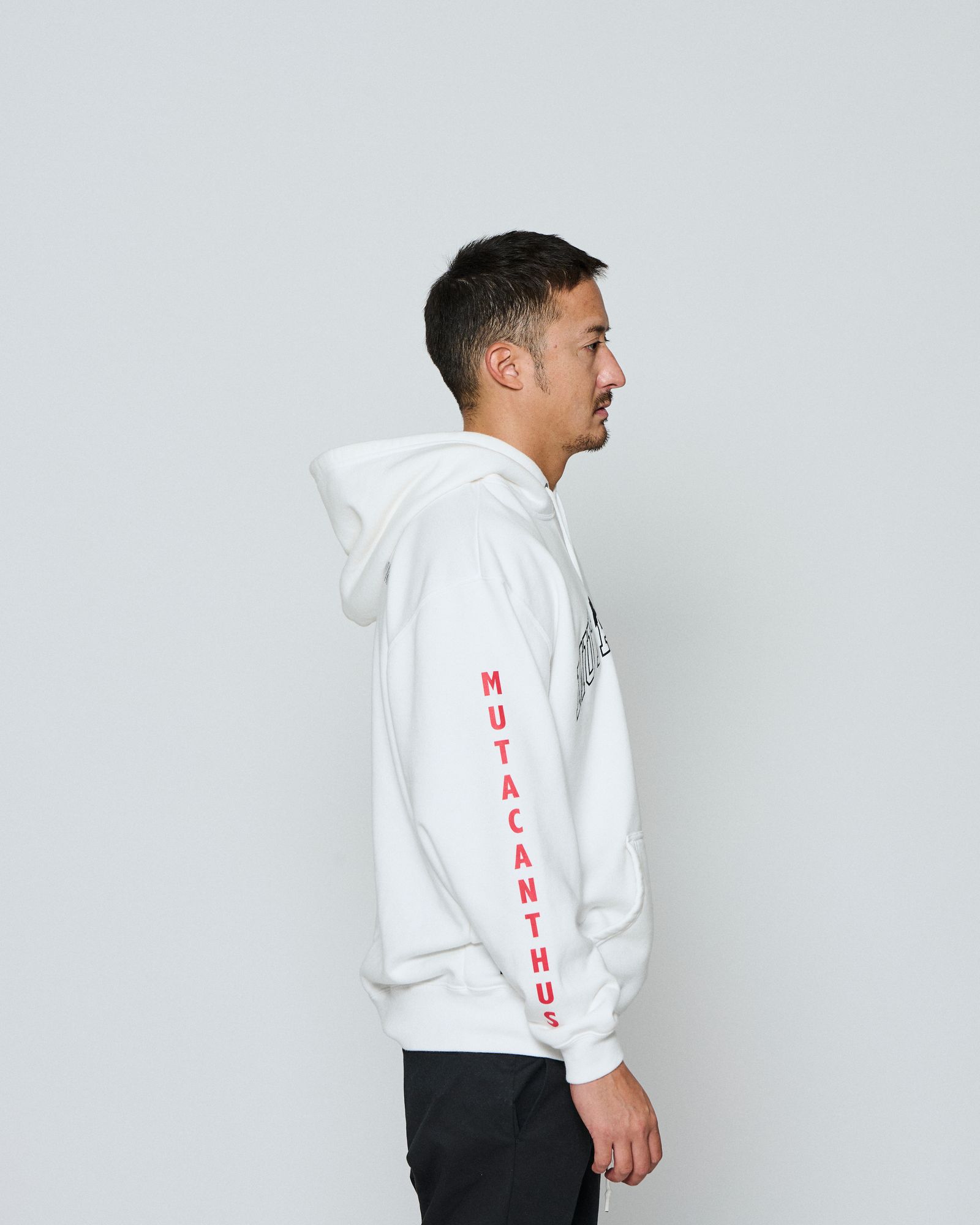 ☆先行予約☆ muta MARINE × ACANTHUS / テストプリントフーディー /パーカー / Test Print Hooded Sweatshirt / WHITE 【MA2656】