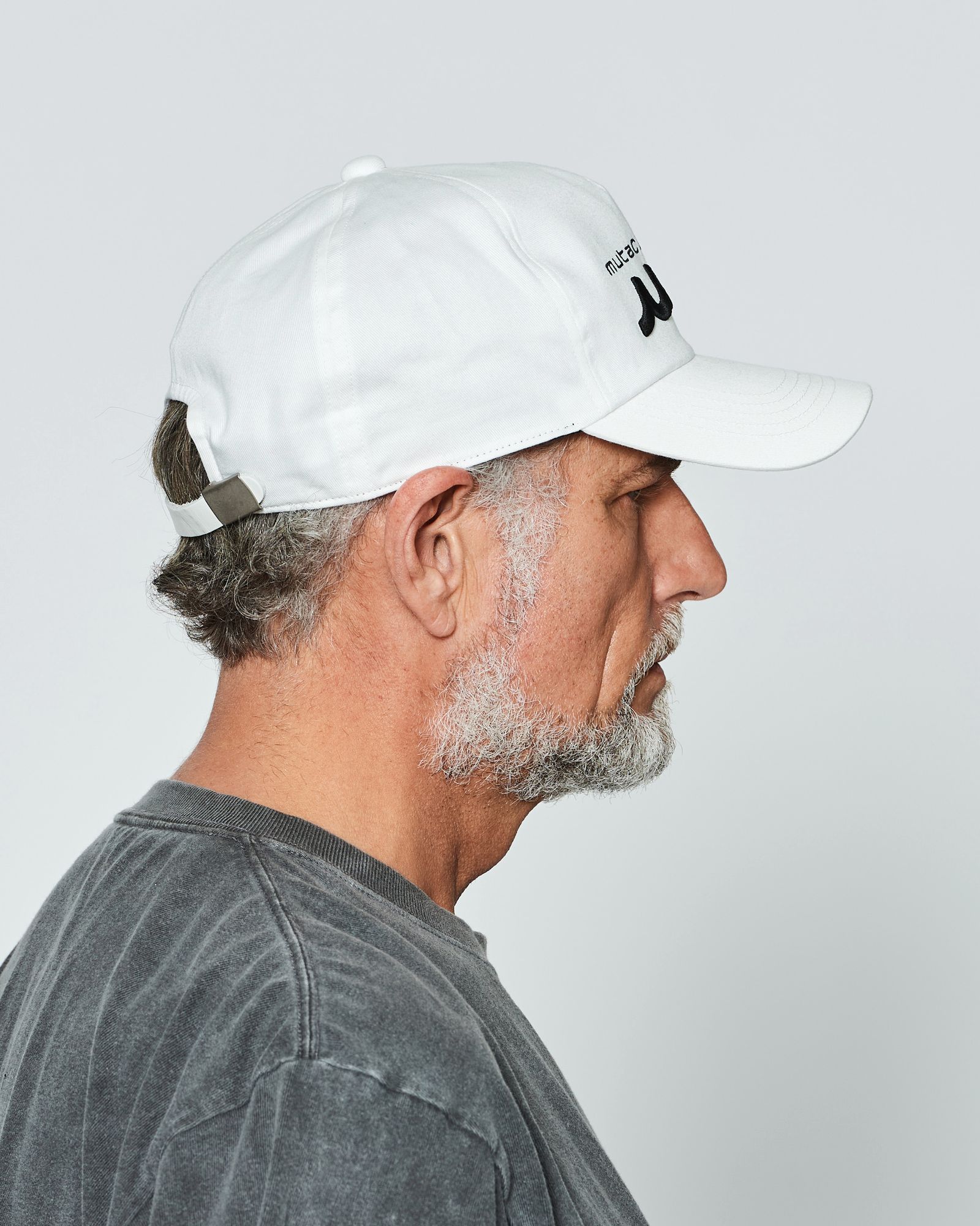☆先行予約販売2025年9月下旬～10月下旬頃入荷予定☆ ACANTHUS × muta MARINE / muta Embroidered Logo Cap / ロゴキャップ / WHITE 【MA2542】