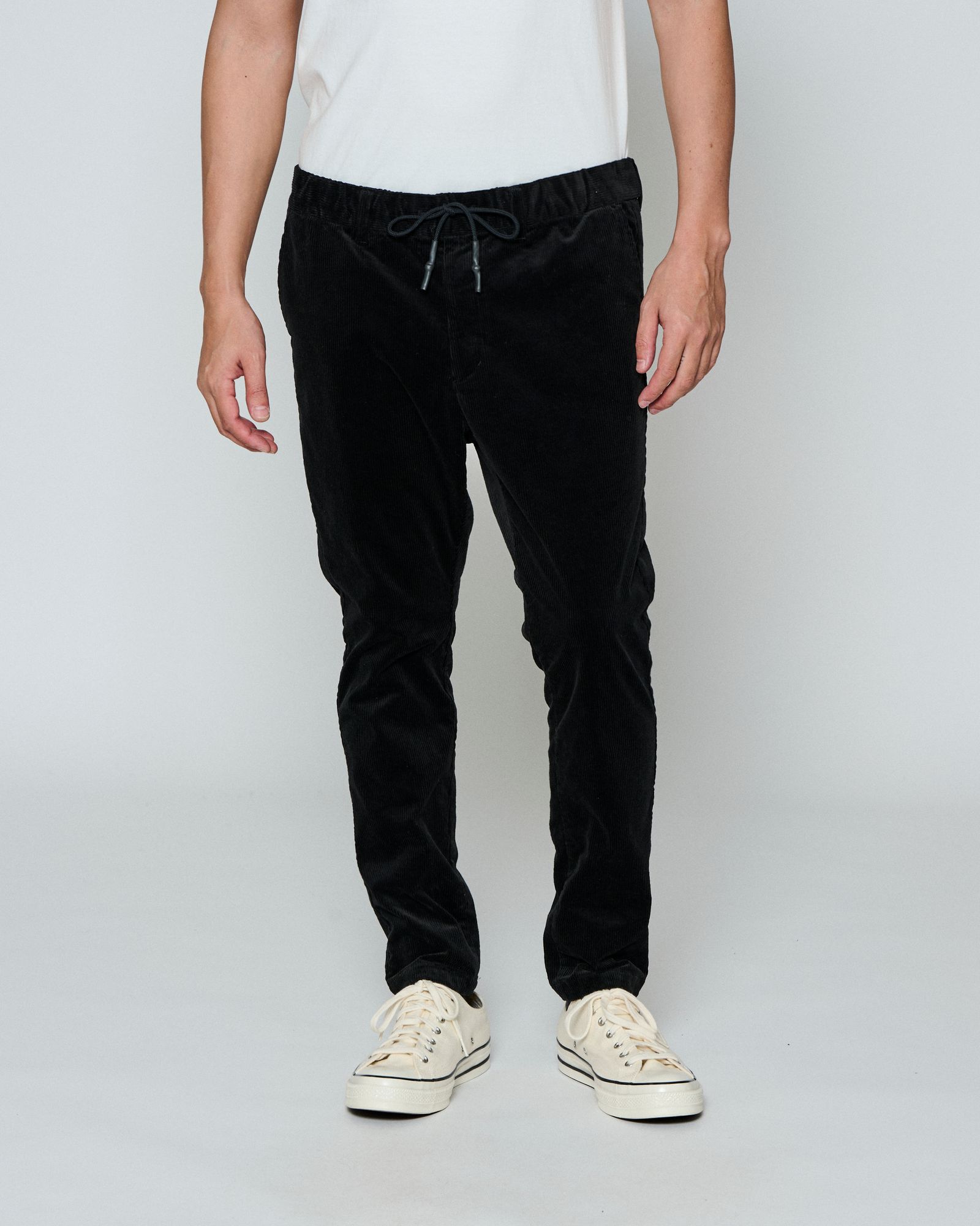 ☆先行予約☆ コーデュロイ イージータイトパンツ /  Corduroy Easy Tight Pants / BLACK【PT2504C】