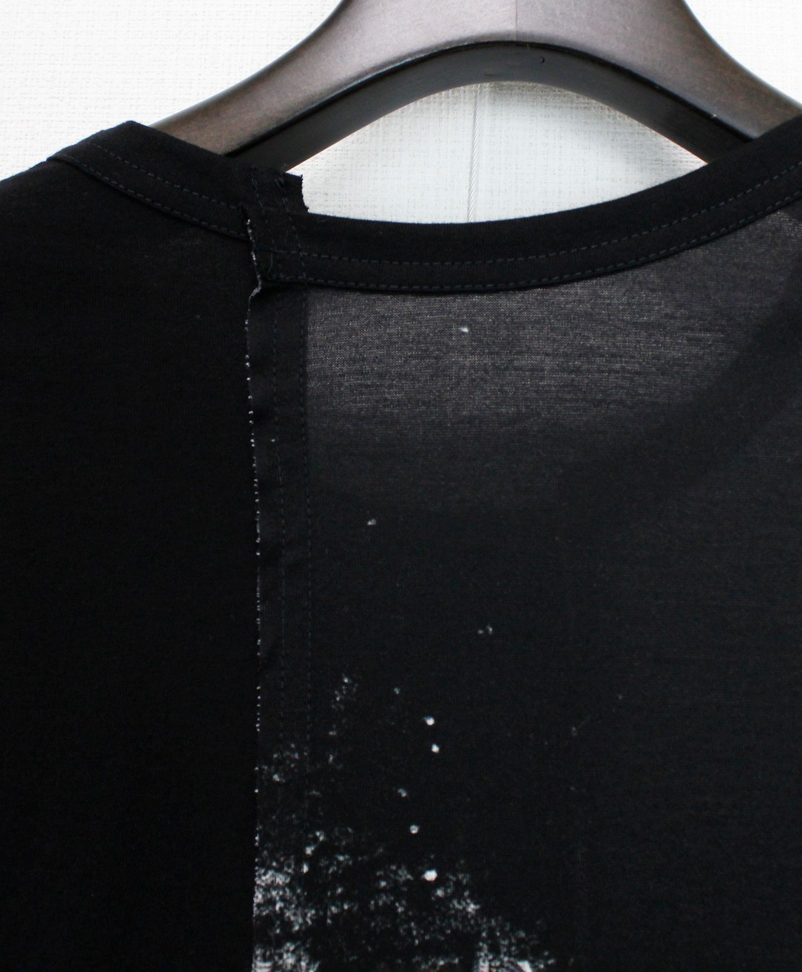 SILKETTE JERSEY NUMBER PATTERN TSUJIKIRI SHORT SLEEVED T-SHIRT / BLACKxWHITE [GL-T11-013-1-03]