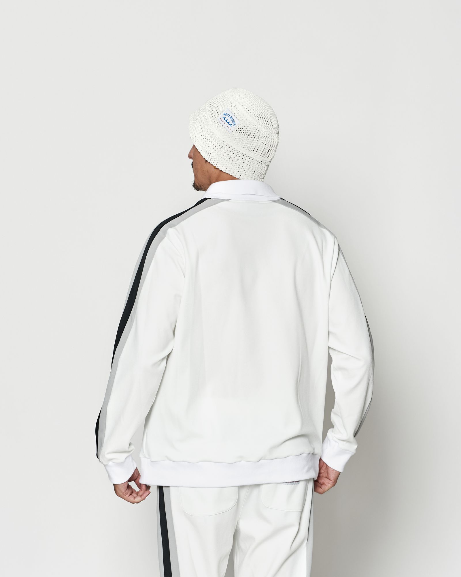 ☆先行予約☆muta MARINE × ACANTHUS  / ポロクルーネックスウェット / Polo Crewneck / WHITE 【MA2607】