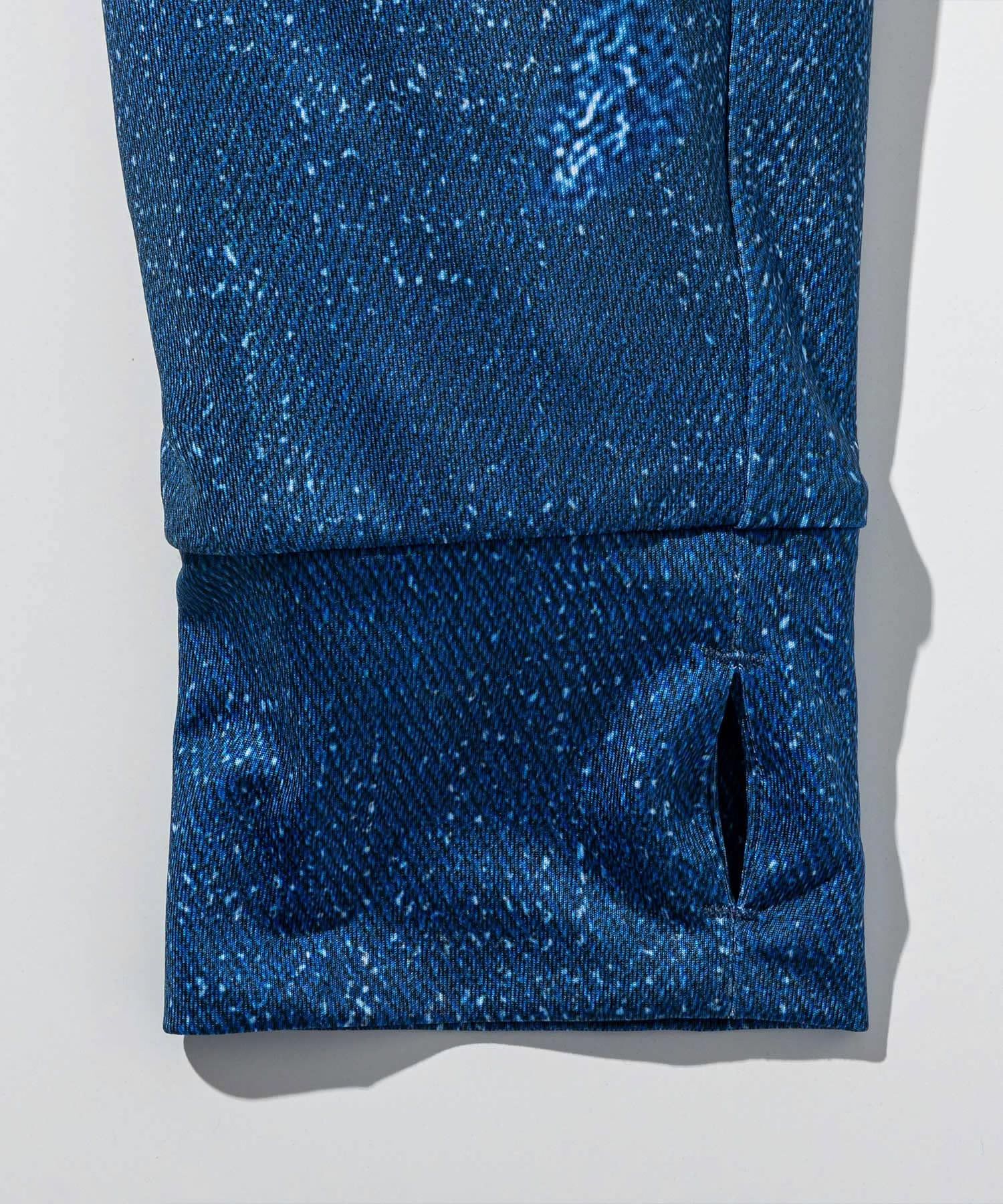 ダメージデニムラッシュガードパーカー / インディゴ【USO-26043】