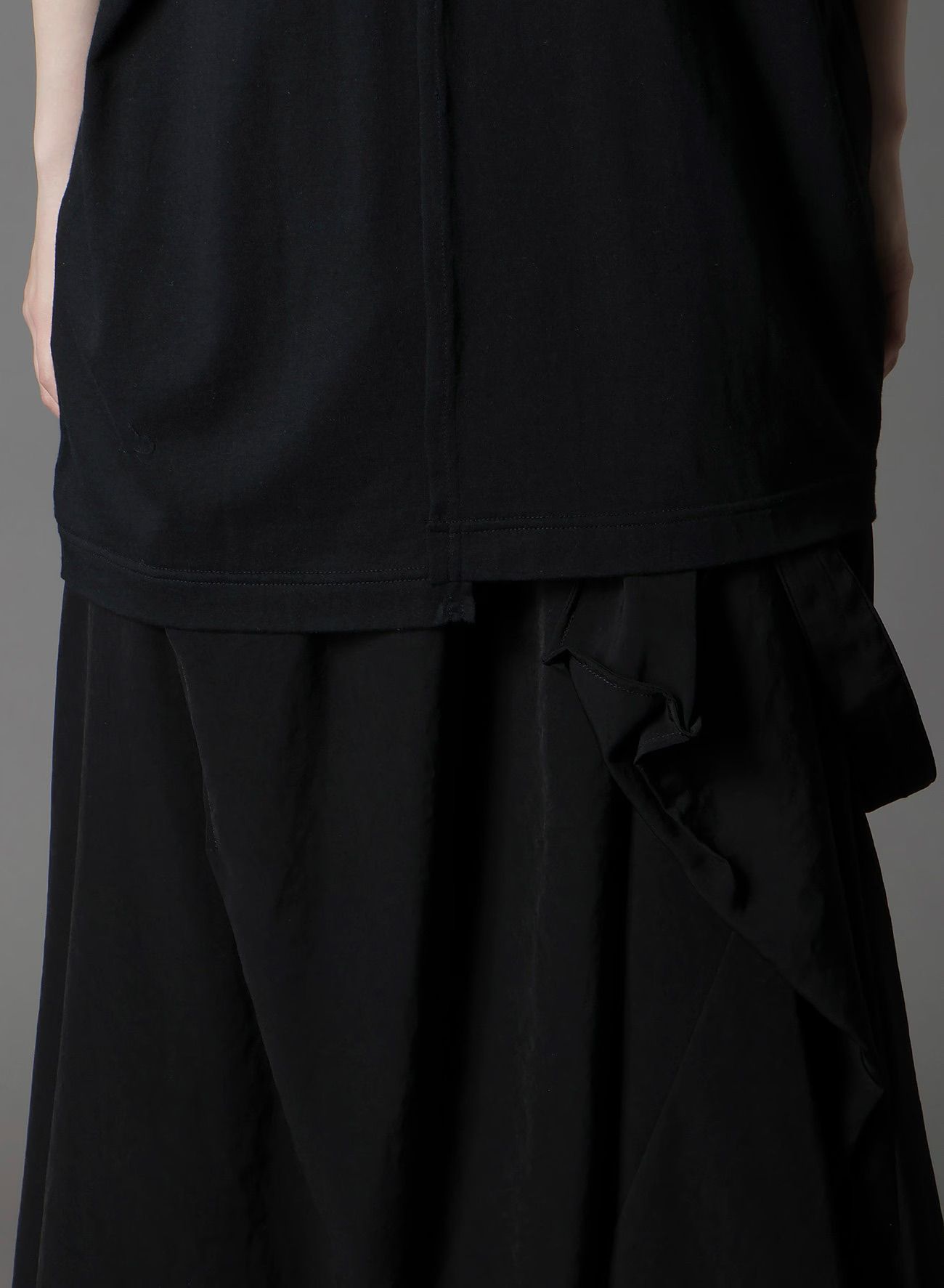 SILKETTE JERSEY W/ NUMBER PATTERN TSUJIKIRI LONG SLEEVED T-SHIRT / BLACK x PURPLE [GL-T11-803-2-03]