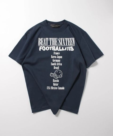 【FOOTBALLITIS】[SMILEY] Tシャツ / BLUE [261321NV]