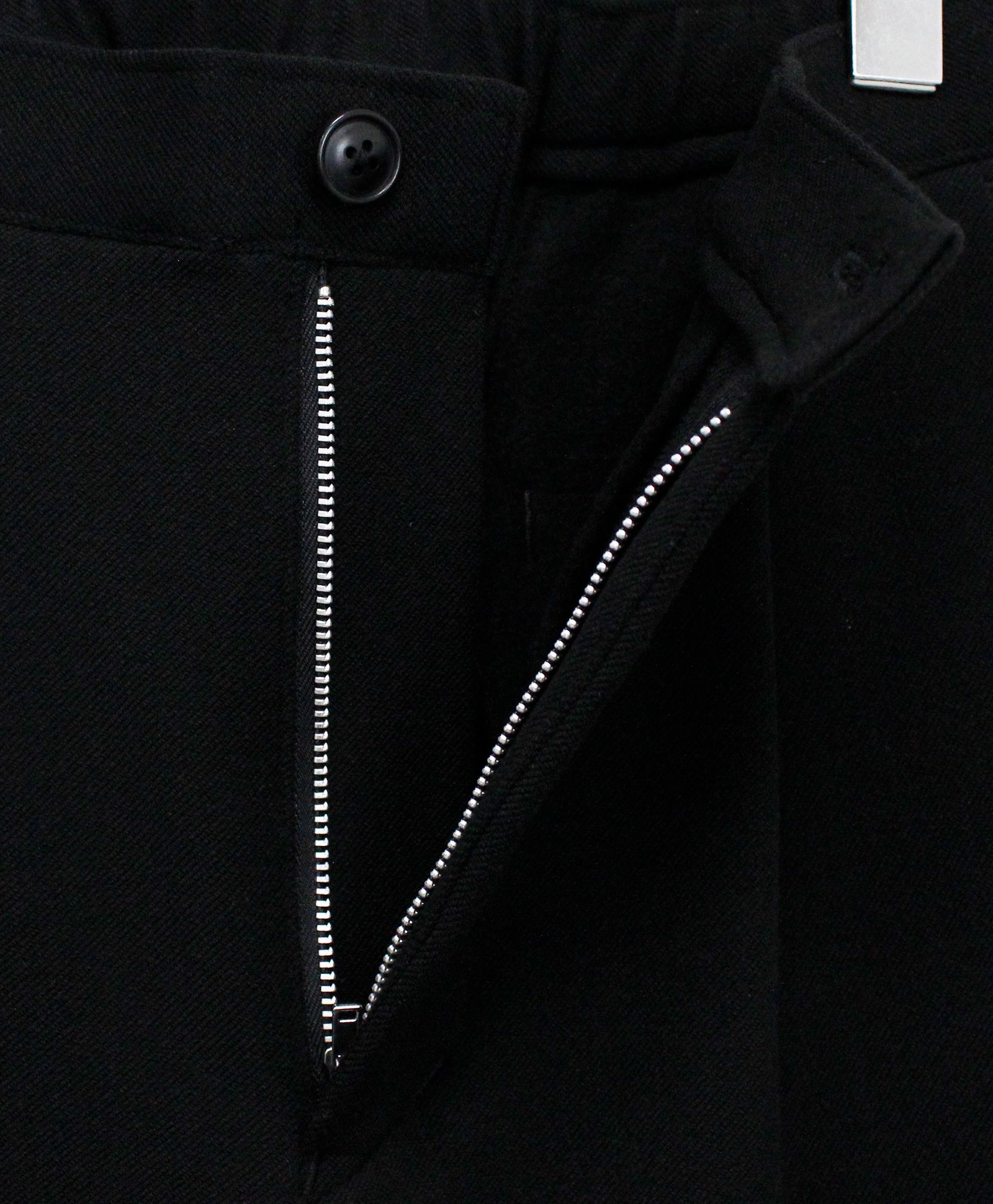 VISLYカシミヤタッチワンタックワイドパンツ / ブラック[65512]