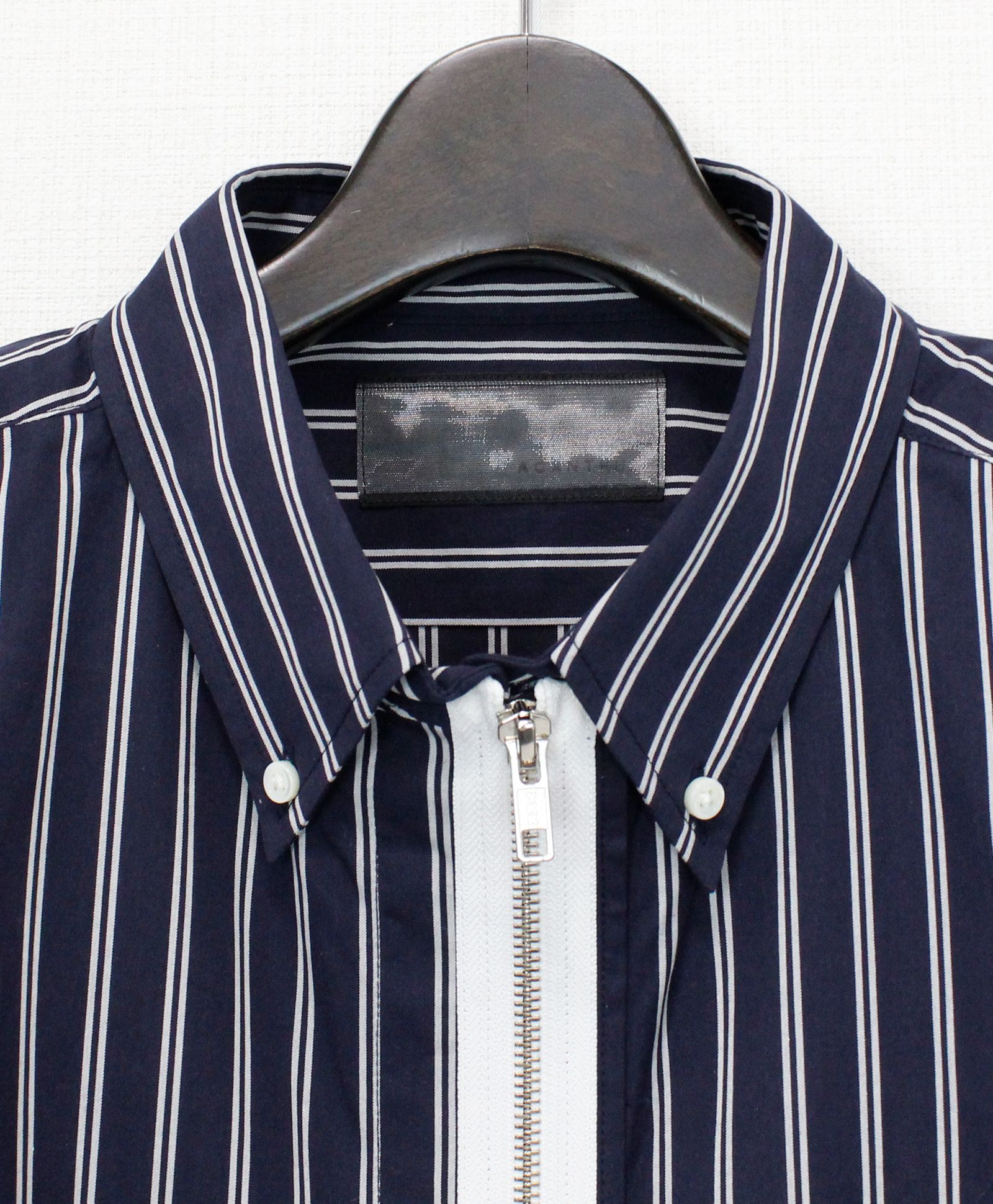 Remake Zip Shirt / リメイク ジップ B.D シャツ / NAVY【SH2464】