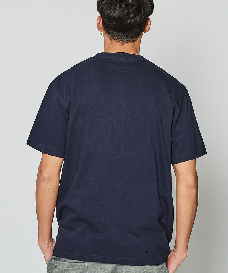 【国内発】 muta MARINE x ACANTHUS / Wave Line Pocket Tシャツ ACANTHUS - ACANTHUS x muta MARINE / muta Wave Line Pocket