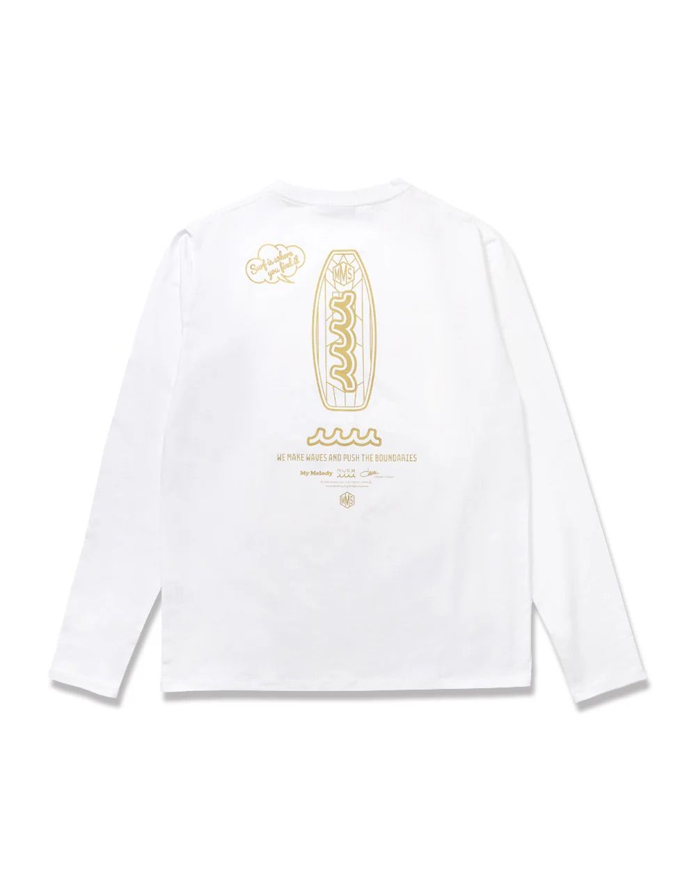 My Melody × muta MARINE SURFING ストレッチロングスリーブTシャツ / ホワイト [MMMP-434771] ⭐︎3月5日より随時出荷⭐︎