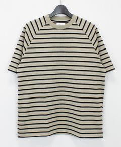 ボーダースピンドルTシャツ / ベージュ【311089】