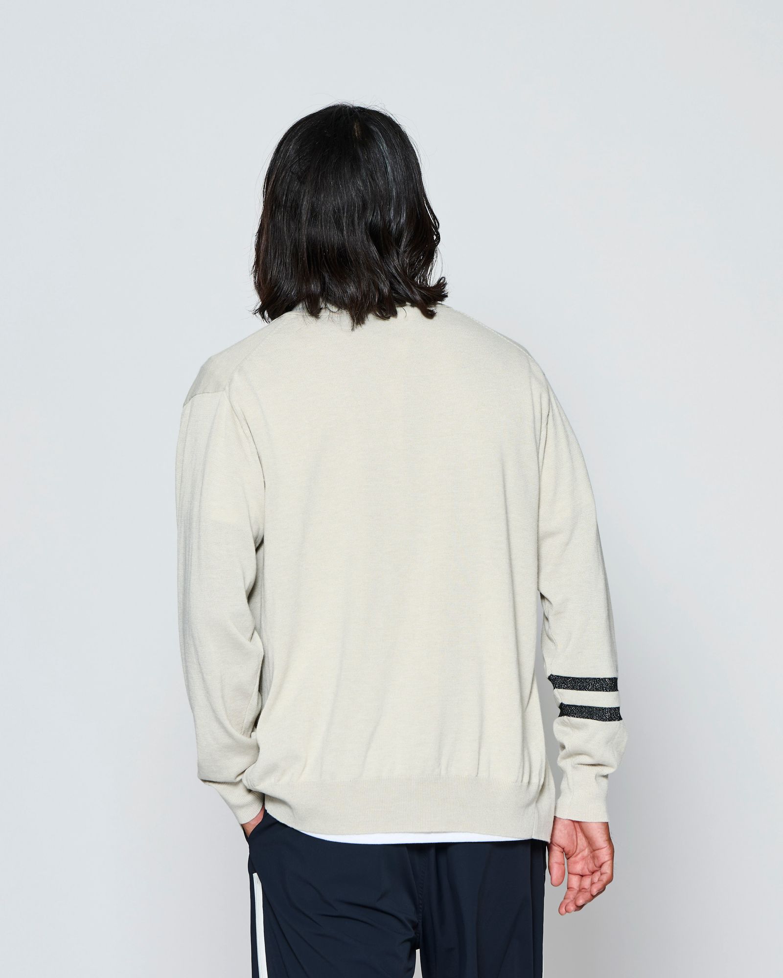 ☆先行予約☆muta MARINE × ACANTHUS  / ニットカーディガン / muta knit cardigan / LIGHT BEIGE【MA2725】