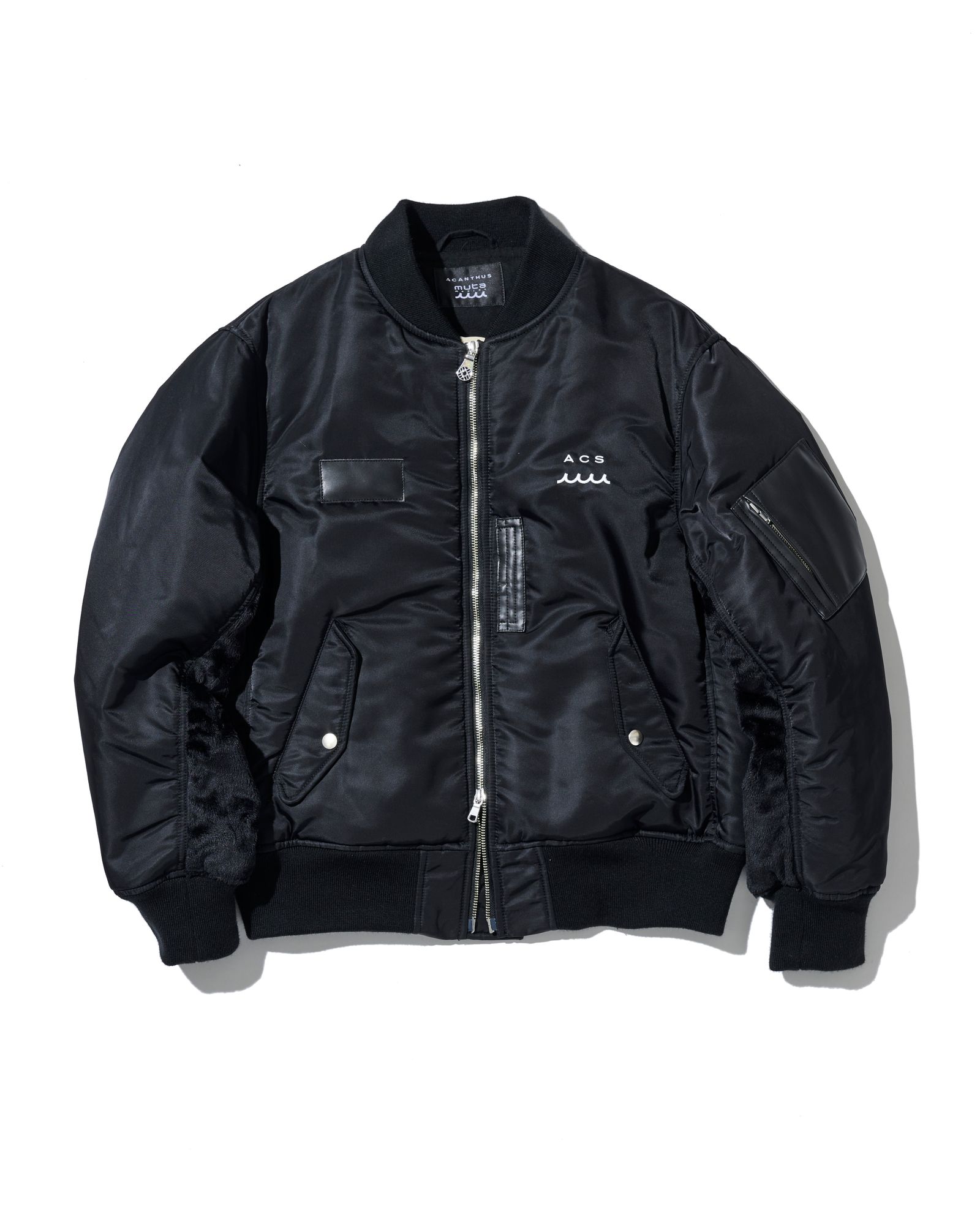 ☆先行予約☆ muta MARINE × ACANTHUS / オーバーサイズMA-1 / Oversize MA-1 / BLACK 【MA2649】
