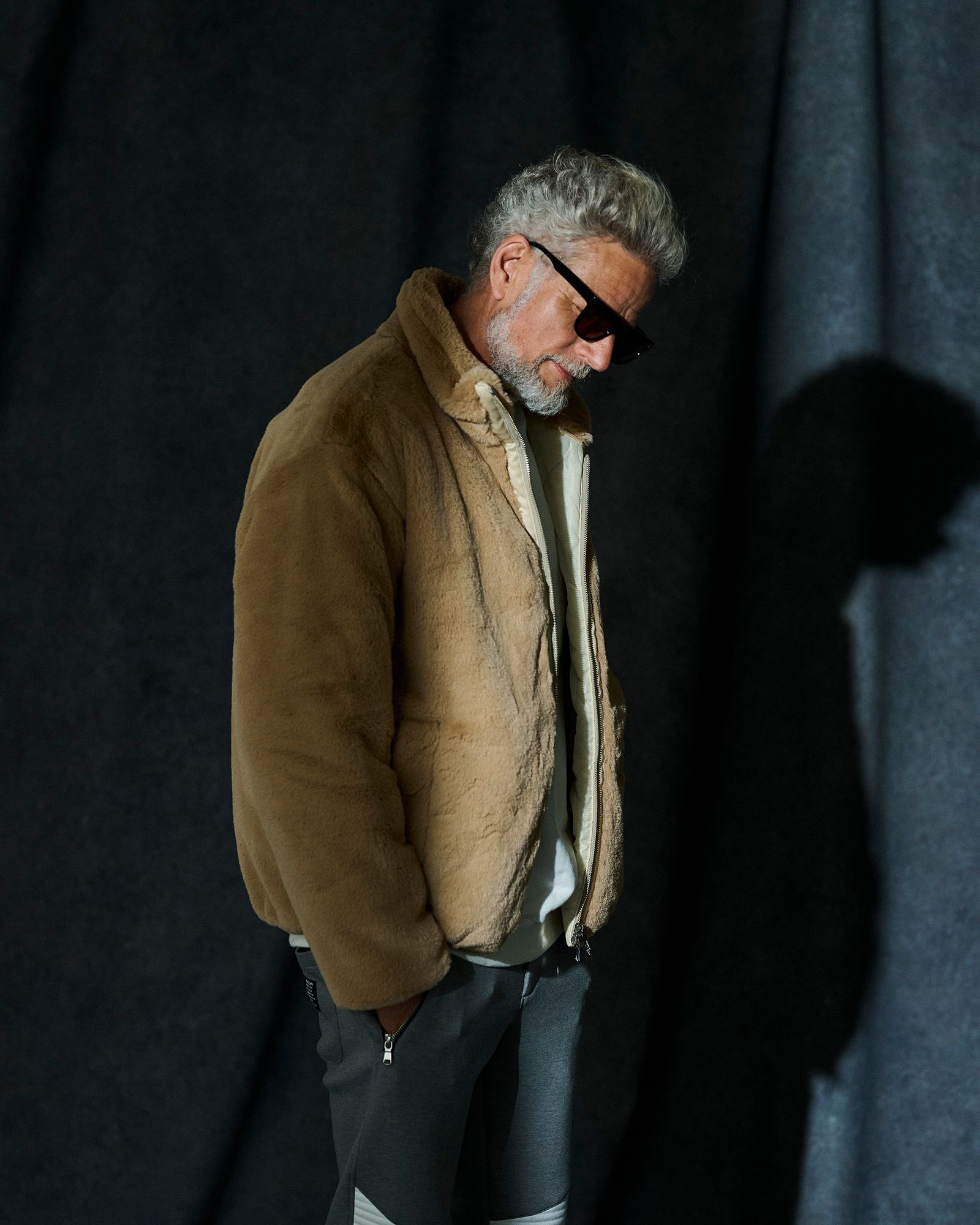 ☆先行予約☆ muta MARINE × ACANTHUS / フェイクファージャケット / Faux Fur Jacket / BEIGE 【MA2650】