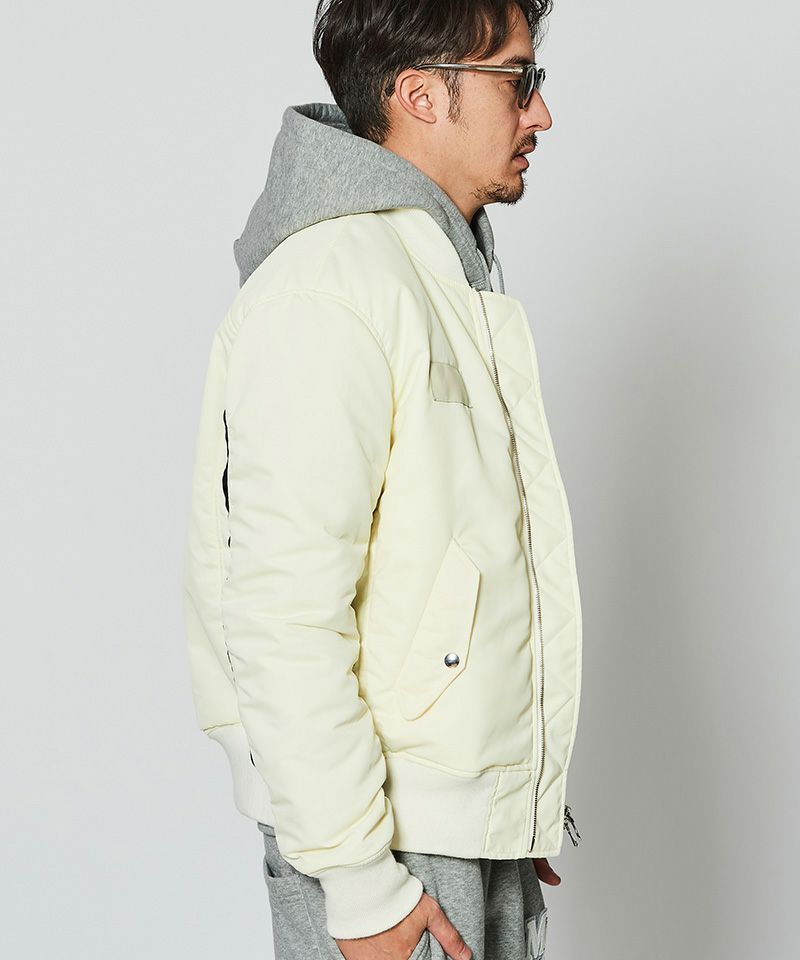 muta MARINE x ACANTHUS / muta MA-1 / MA-1ジャケット / WHITE / MA2427