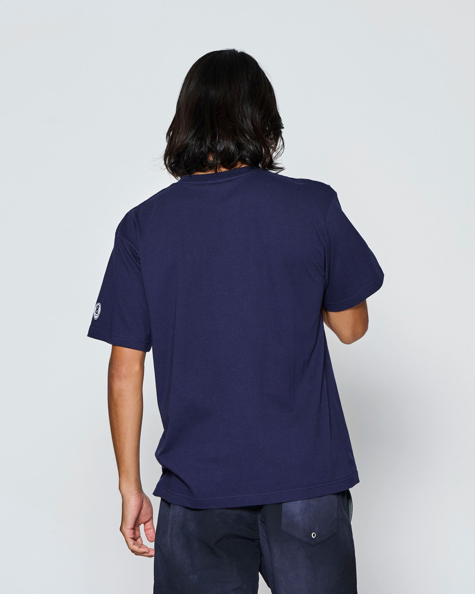 ☆先行予約☆muta MARINE × ACANTHUS  / Wネームロゴ半袖Tシャツ /  W-name logo S/S tee / NAVY【MA2728】