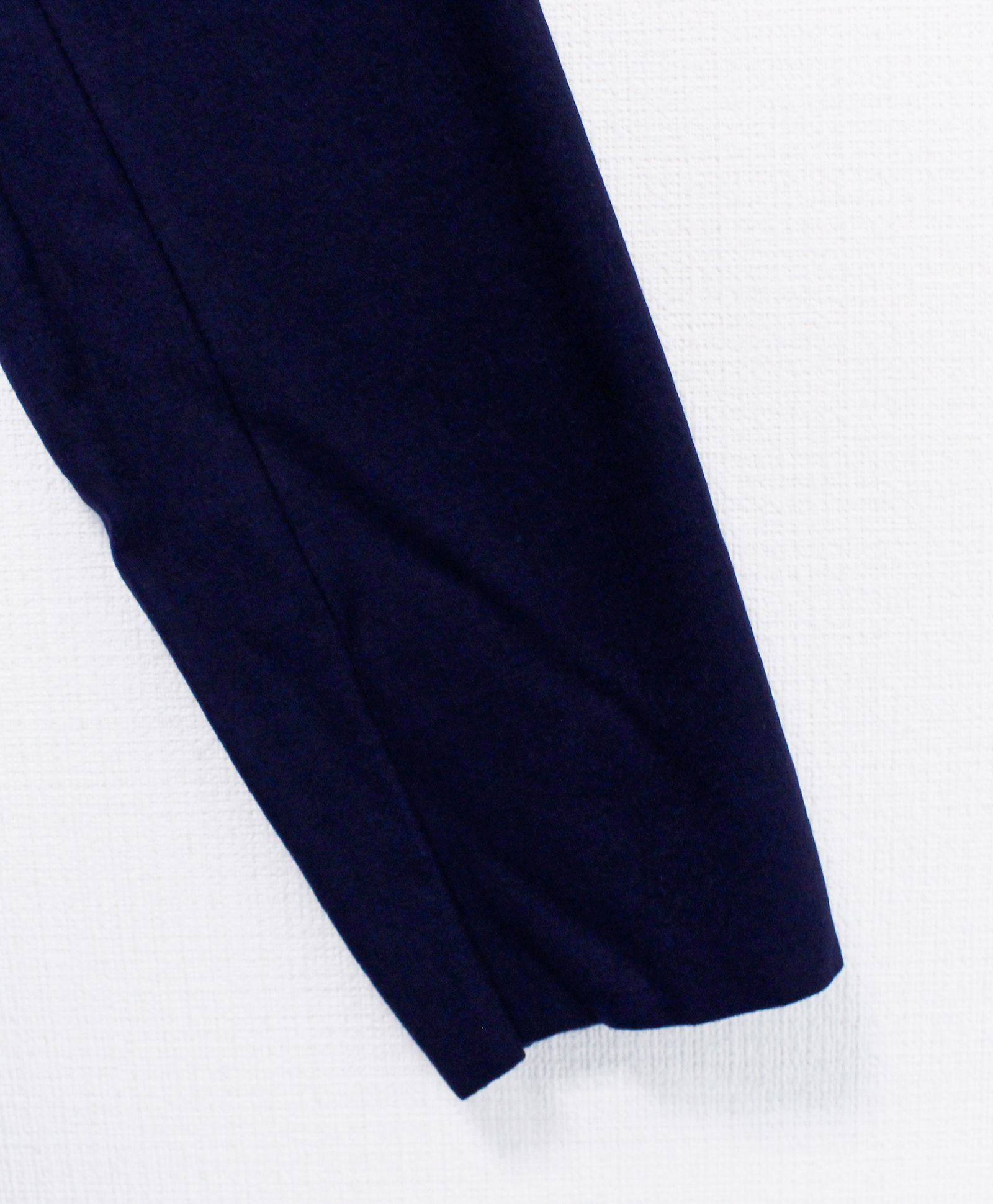 ウールジャージ ボタンレス ショールカラー ロングカーディガン NAVY / INT-026