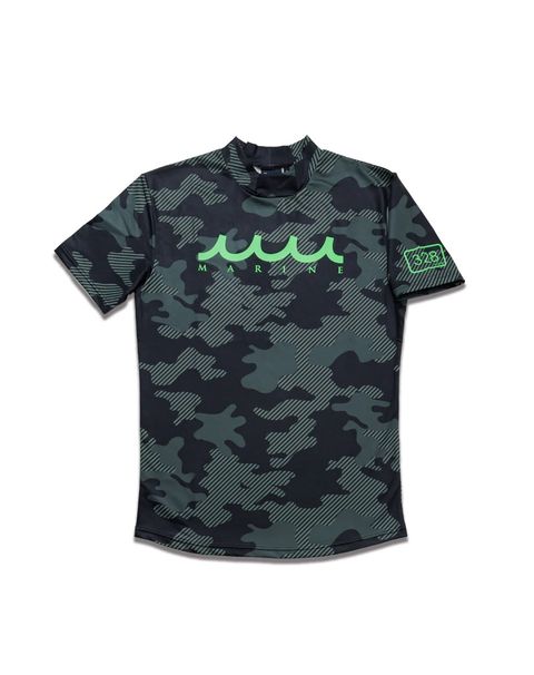 ラッシュTシャツ (ダイアゴナルカモ) / ブラック [MMTK-439010]