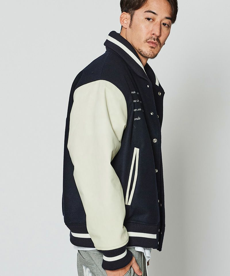 muta MARINE x ACANTHUS / muta Studium Jacket / スタジアムジャケット / NAVY / MA2425