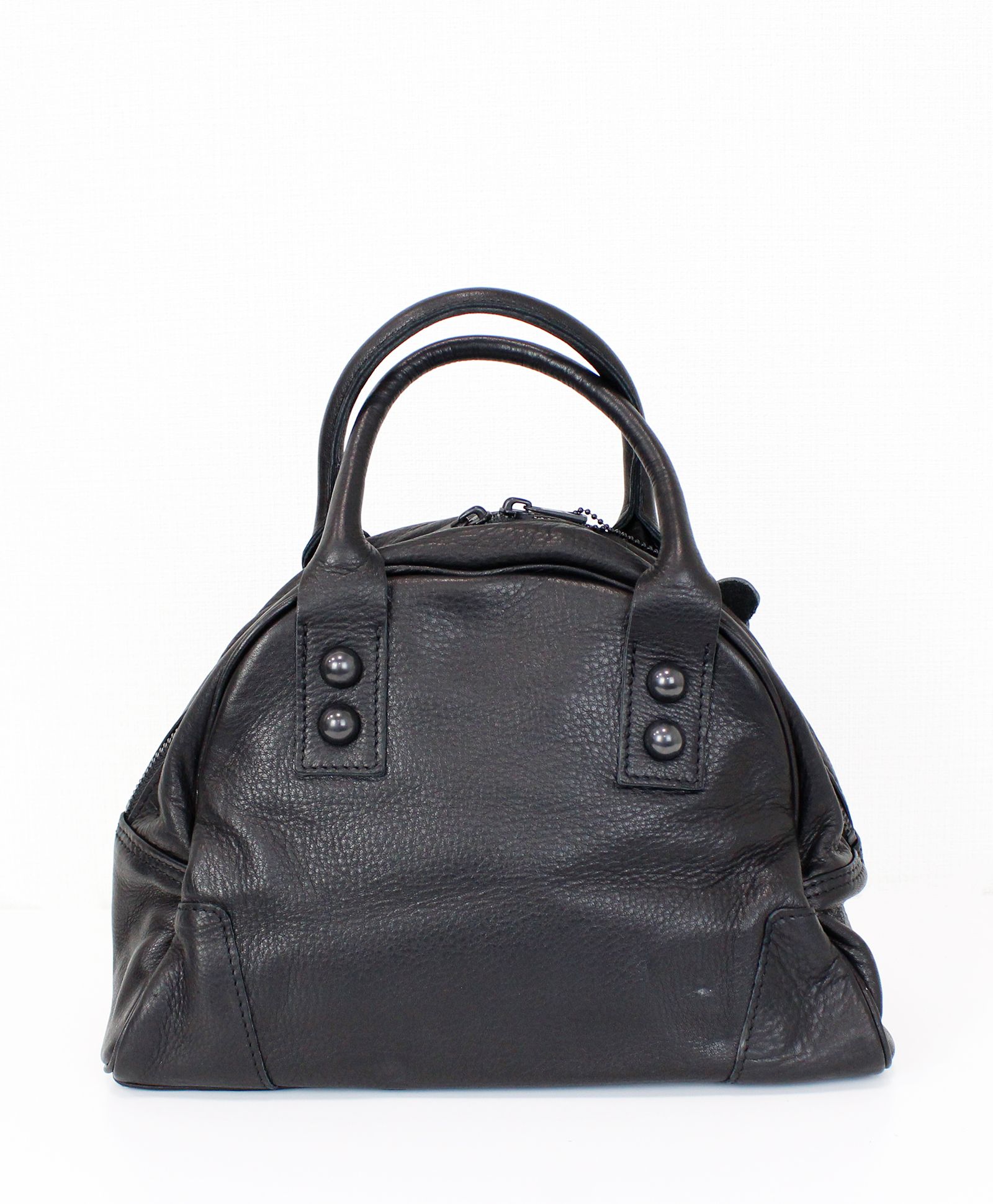 オイルドカウレザーミニボストントートバッグ / Oiled Cow Leather Mini BOSTON TOTO / B-BLACK [DCD-01316]