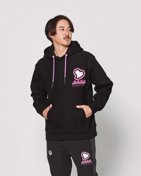 ☆先行予約☆muta MARINE × ACANTHUS  / femt LIMITED / muta sweet Logo Hooded Sweatshirts / パーカー / BLACK PINK 【MA2545】