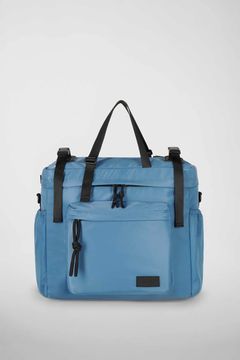 リュック バックパック ハンド ショルダー バッグ 2WAY / イースト+ウェスト リサイクルナイロン 防水 / Lサイズ / ライトブルー [ZAEWRL017 BLU CIARO]