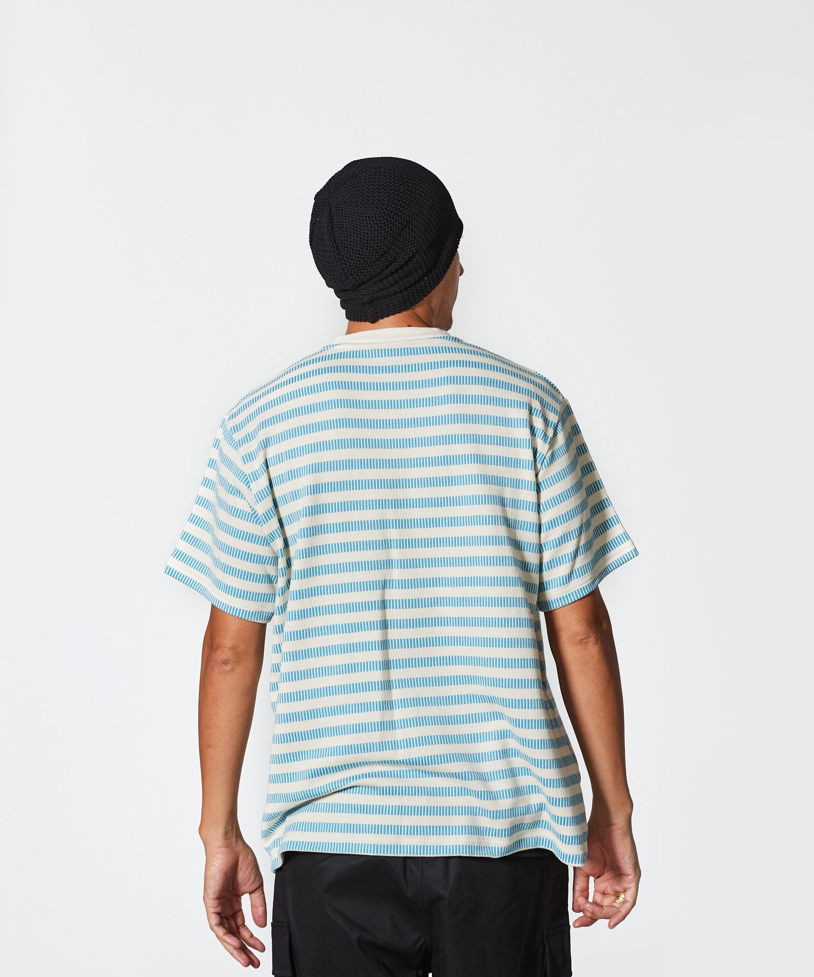 ACANTHUS × muta MARINE / muta Domino Border Tee / ボーダーTシャツ / SAX 【MA2513】
