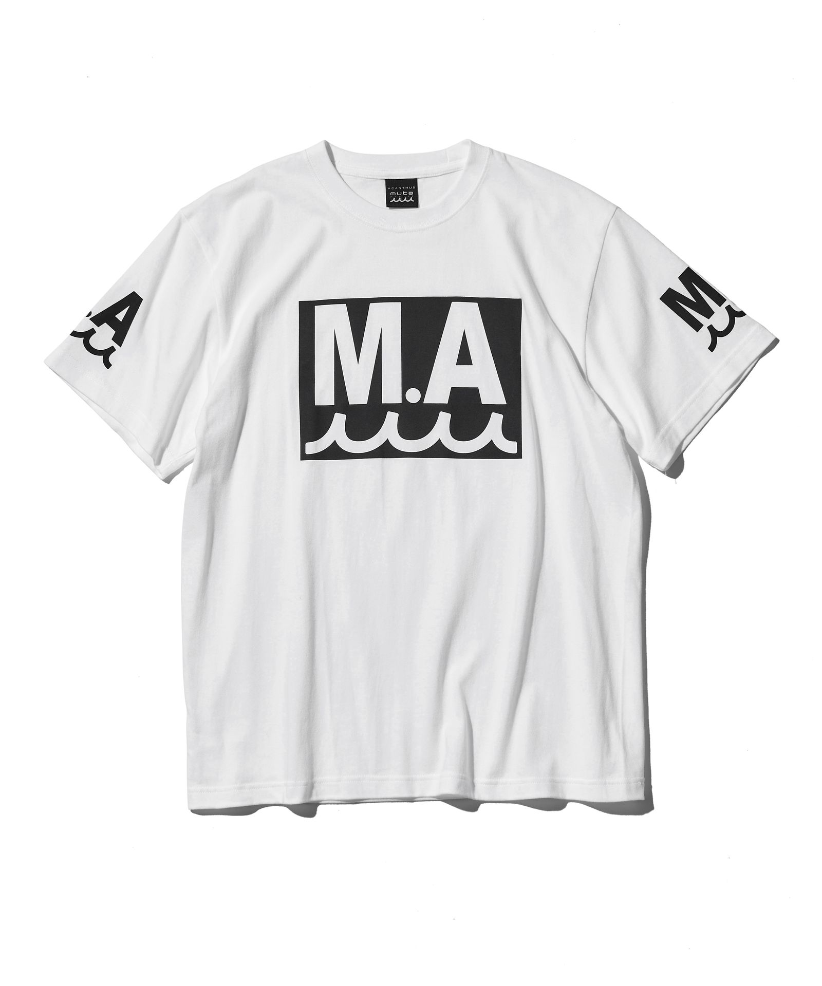 ACANTHUS × muta MARINE / muta MA Logo Tee / ロゴTシャツ / WHITE 【MA2514】