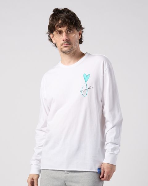 ☆先行予約☆Maison Honoré Paris× wjk  / ハートフィッシュ カットオフ 長袖Tシャツ / heart fish cut-off L/S / white×l.blue【711 hw01k】